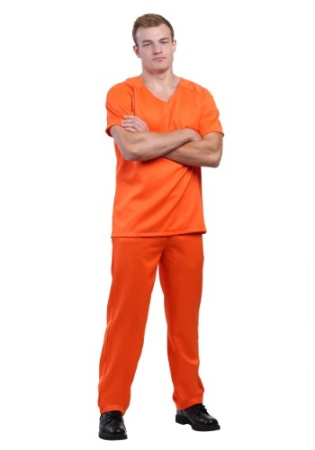 Men&#39;s Orange Prisoner Costume