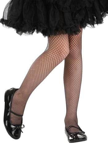 Girl&#39;s Black Fishnet Costume Stockings