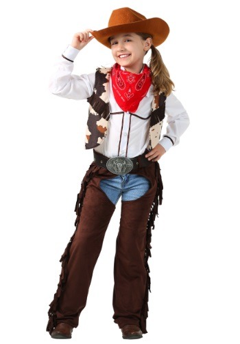 Girl&#39;s Cowgirl Chaps Costume