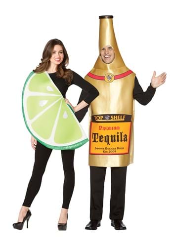 Tequila Bottle and Lime Slice Couple&#39;s Costume