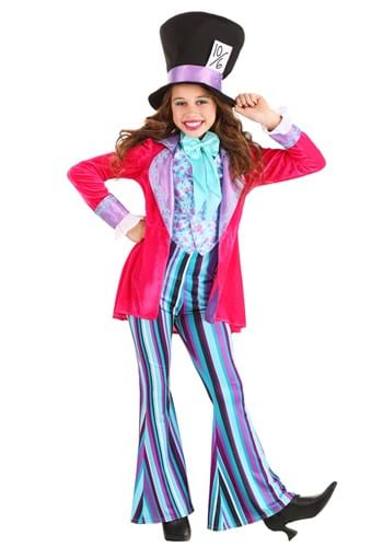 Whimsical Mad Hatter Costume for Girl&#39;s