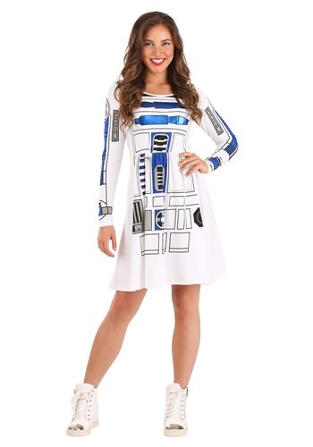 Women&#39;s Star Wars I Am R2D2 Skater Dress Costume