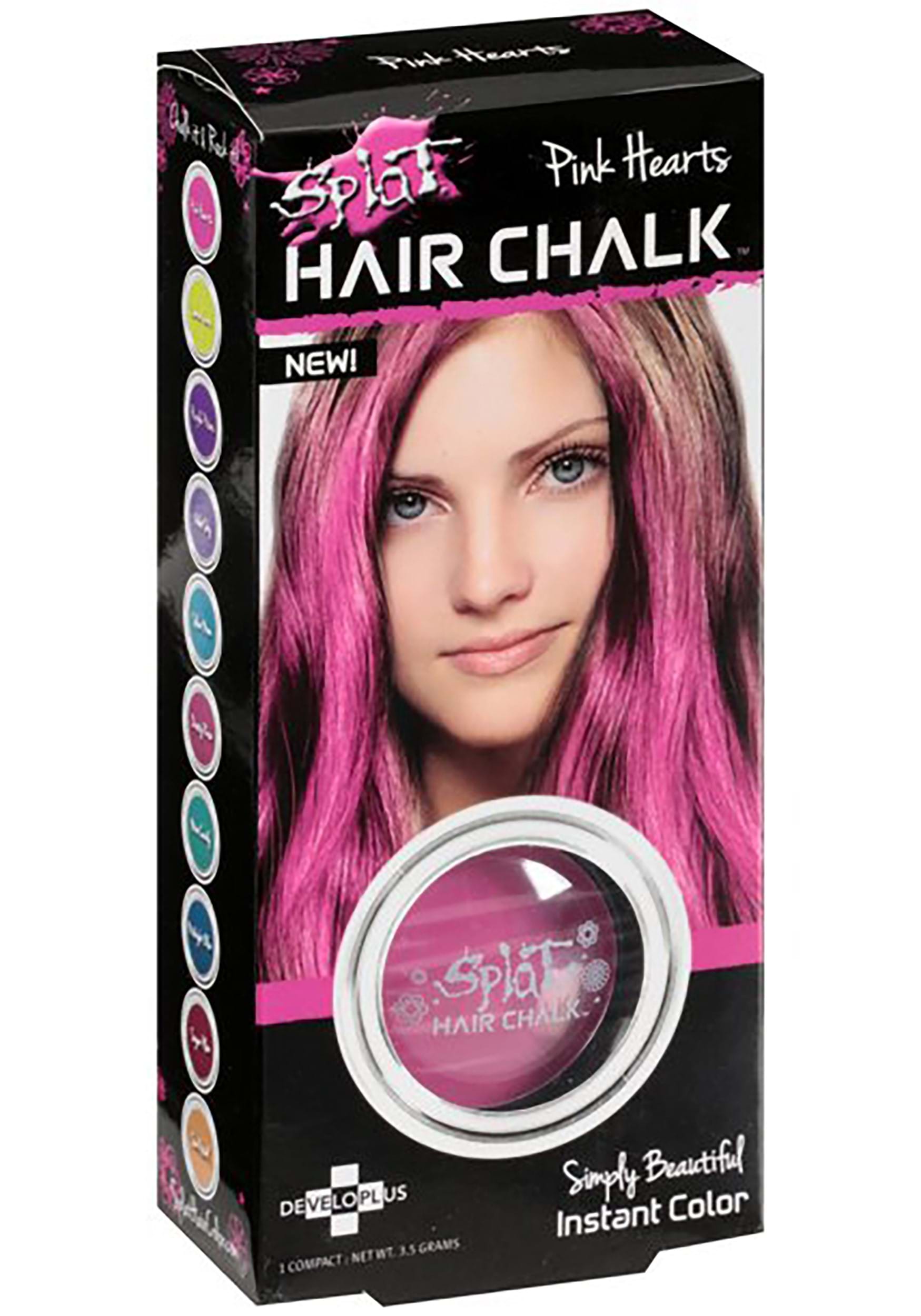Splat Hair Chalk in Pink Hearts (Fuchsia)