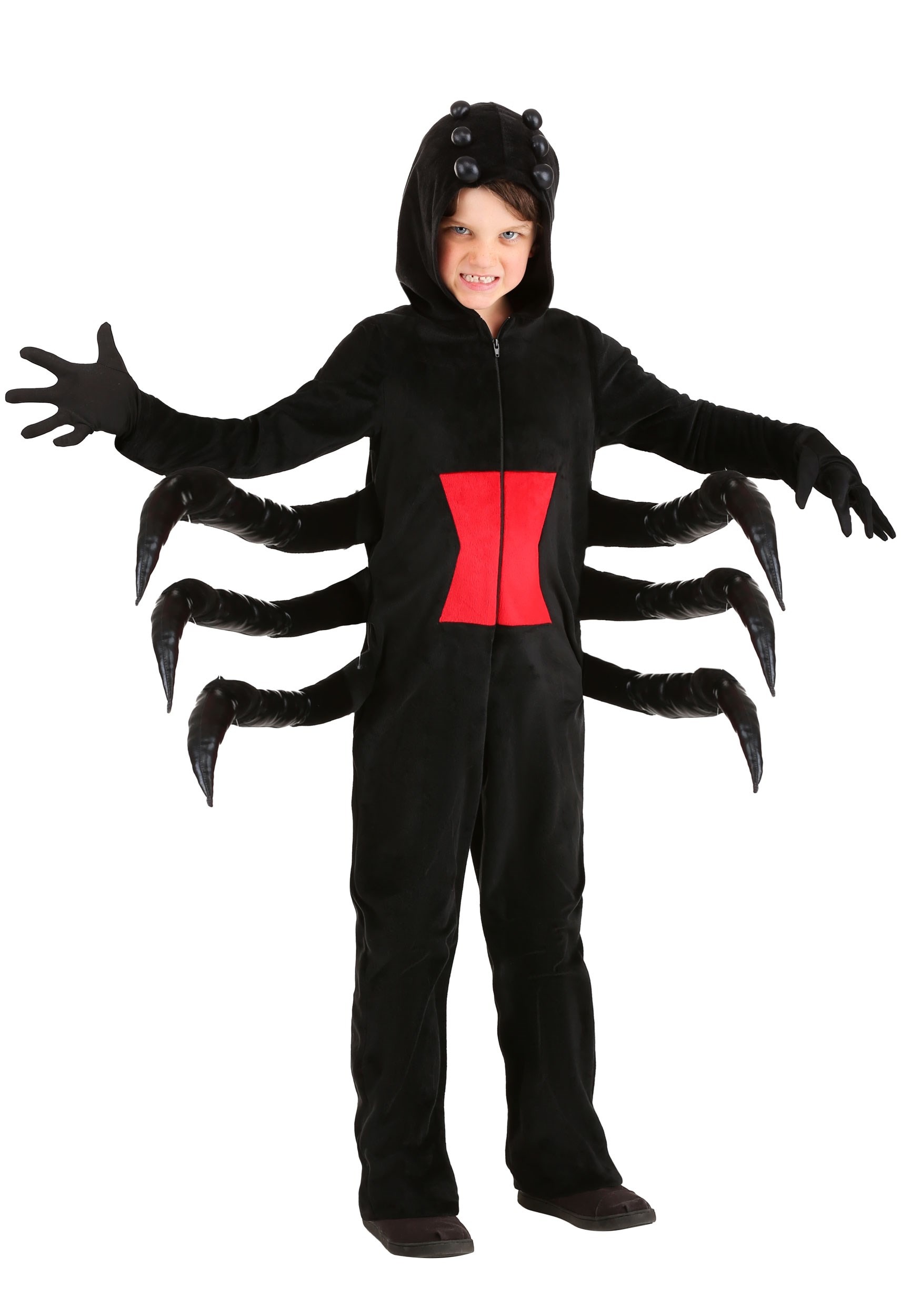 Child Cozy Black Spider Costume | Kid