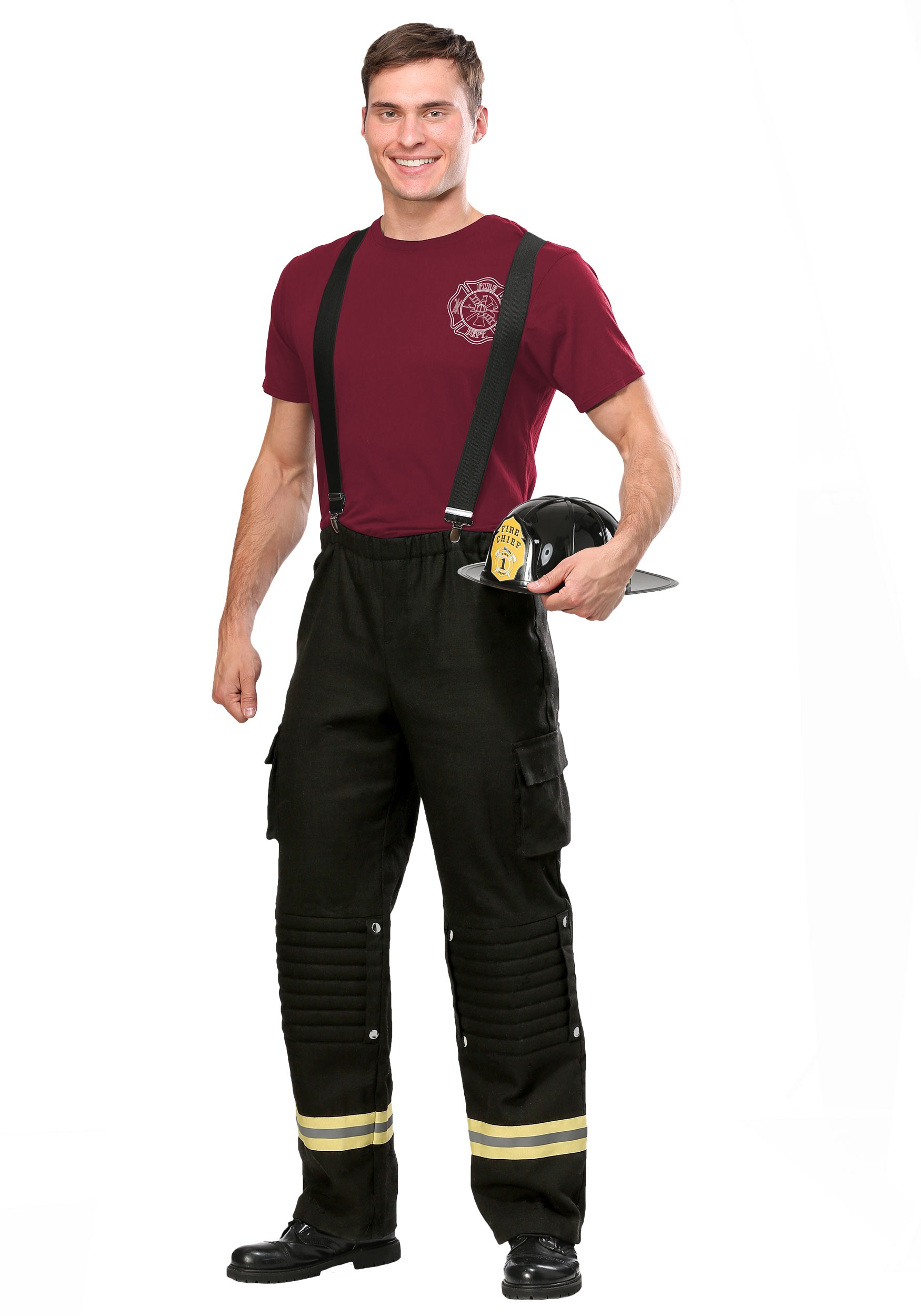 Fire Captain Costume for Men | Adult Uniform Costumes