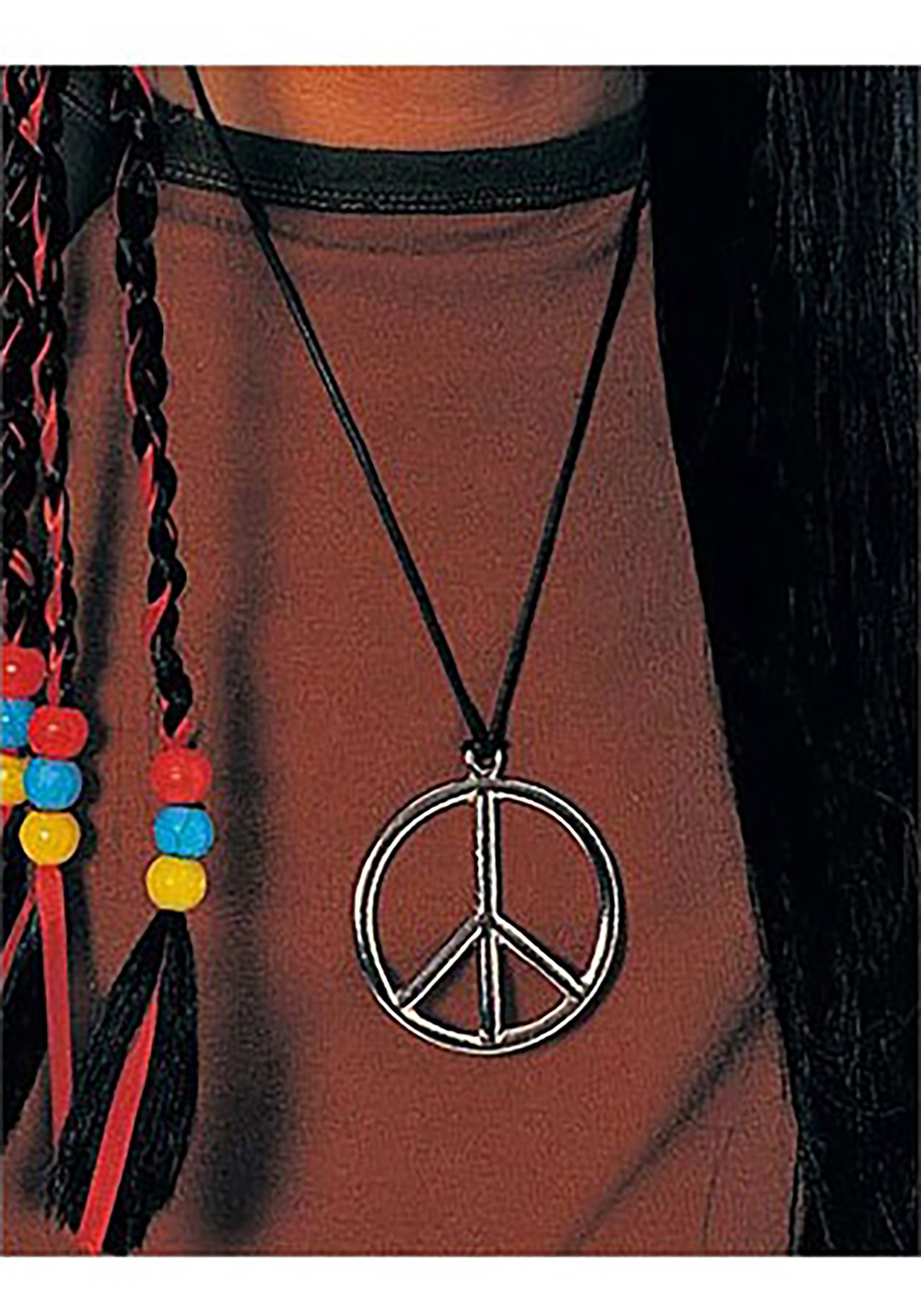 Peace Pendant Costume Necklace