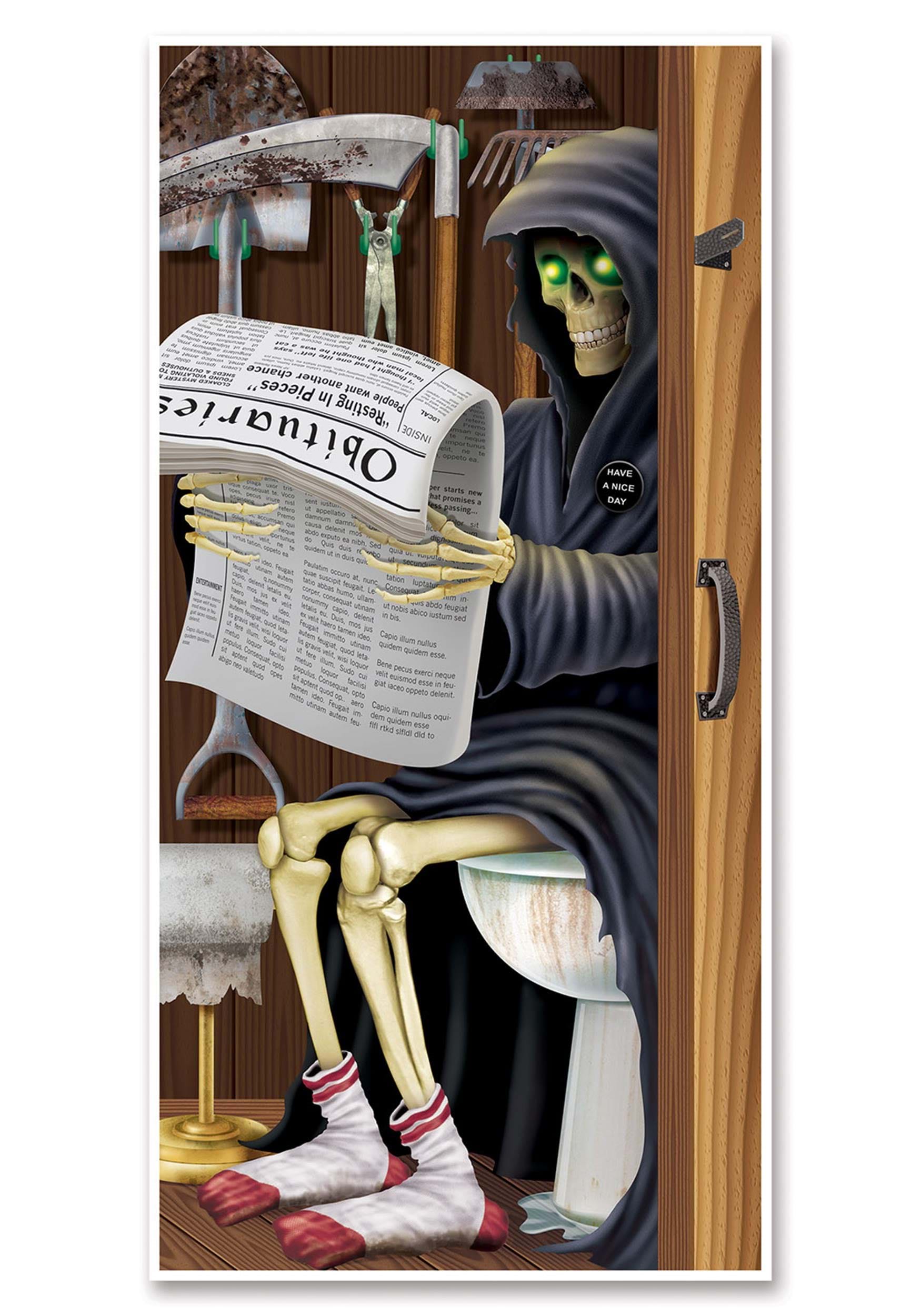 Grim Reaper Bathroom Decoration Door Cover