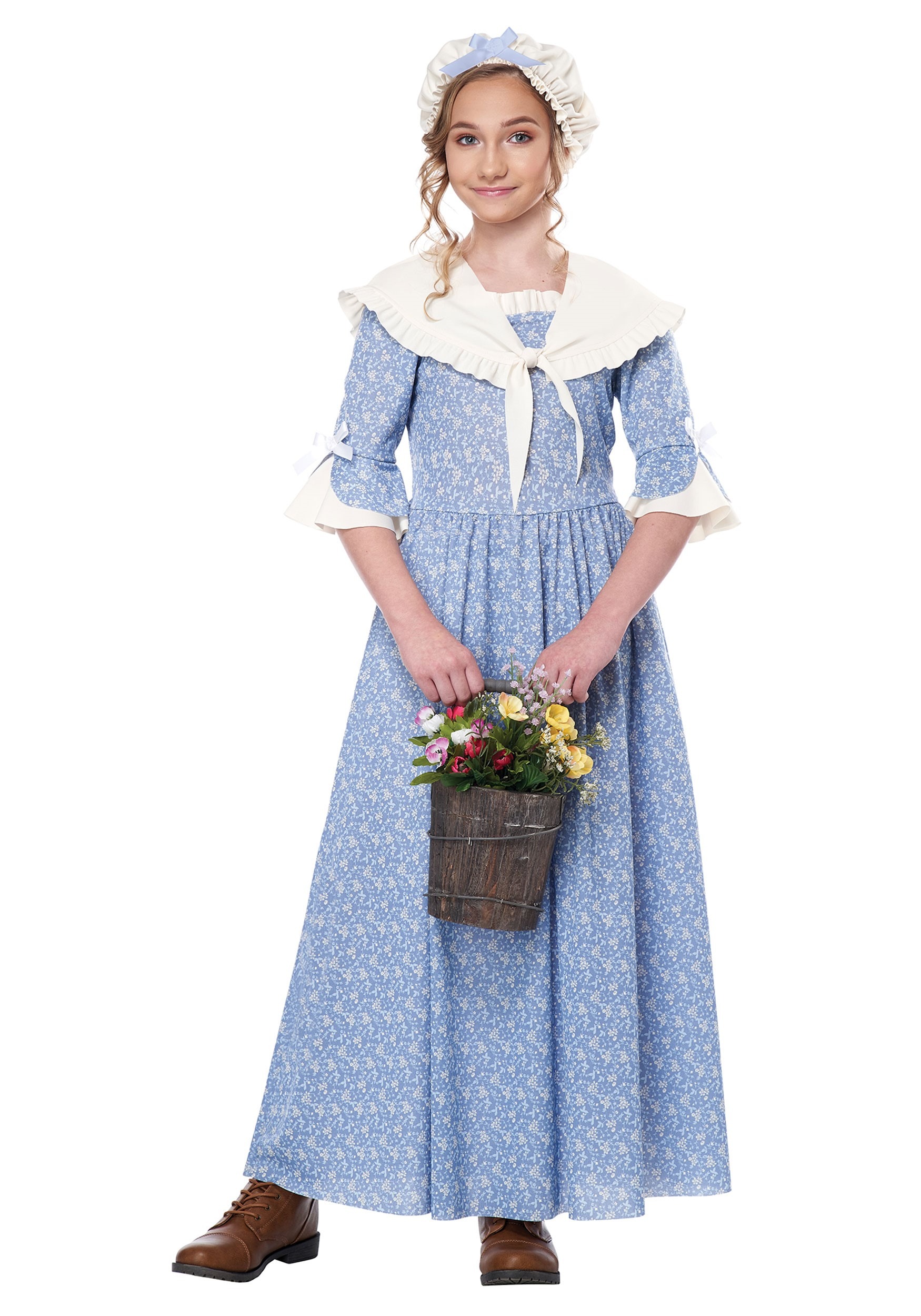 Child Colonial Village Girl Costume | Historical Costumes