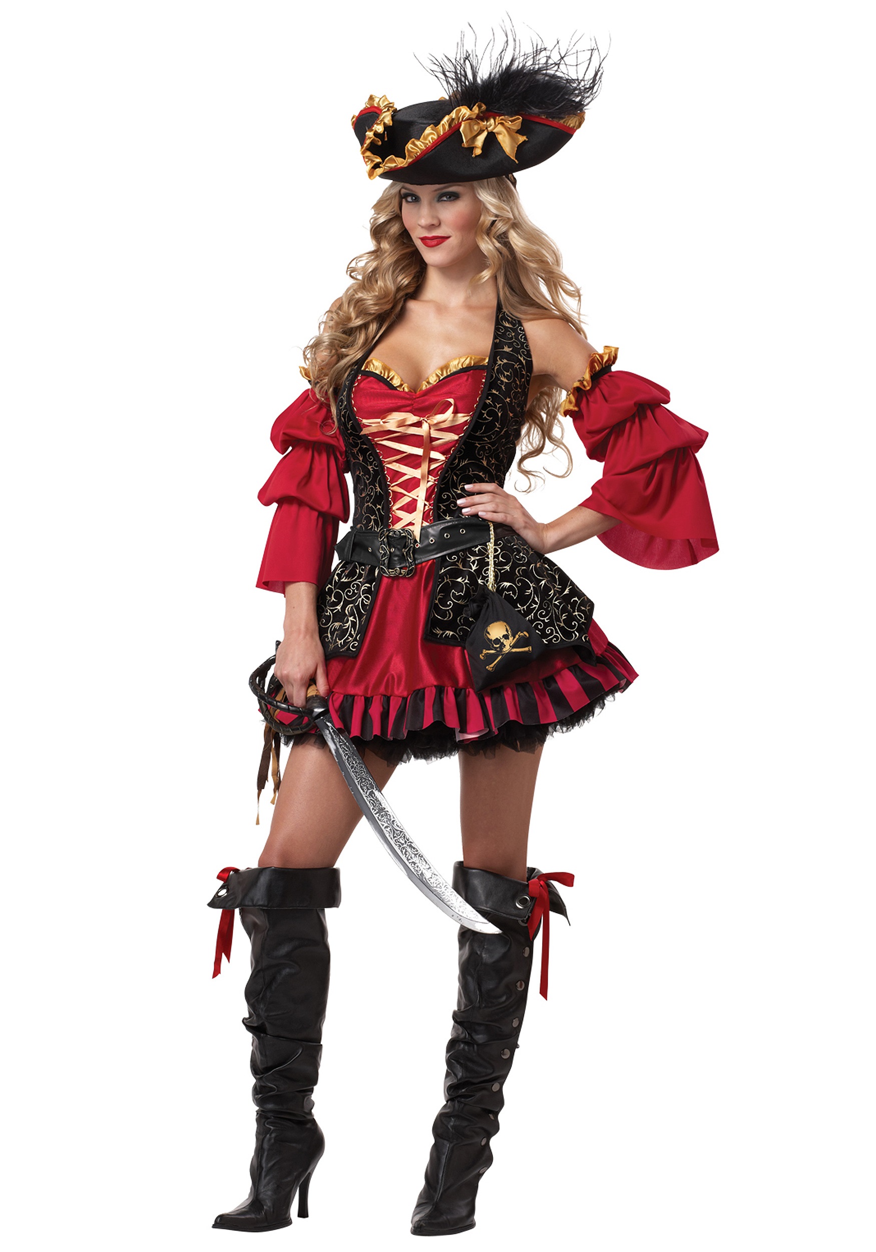 Adult Sexy Spanish Pirate Costume | Women