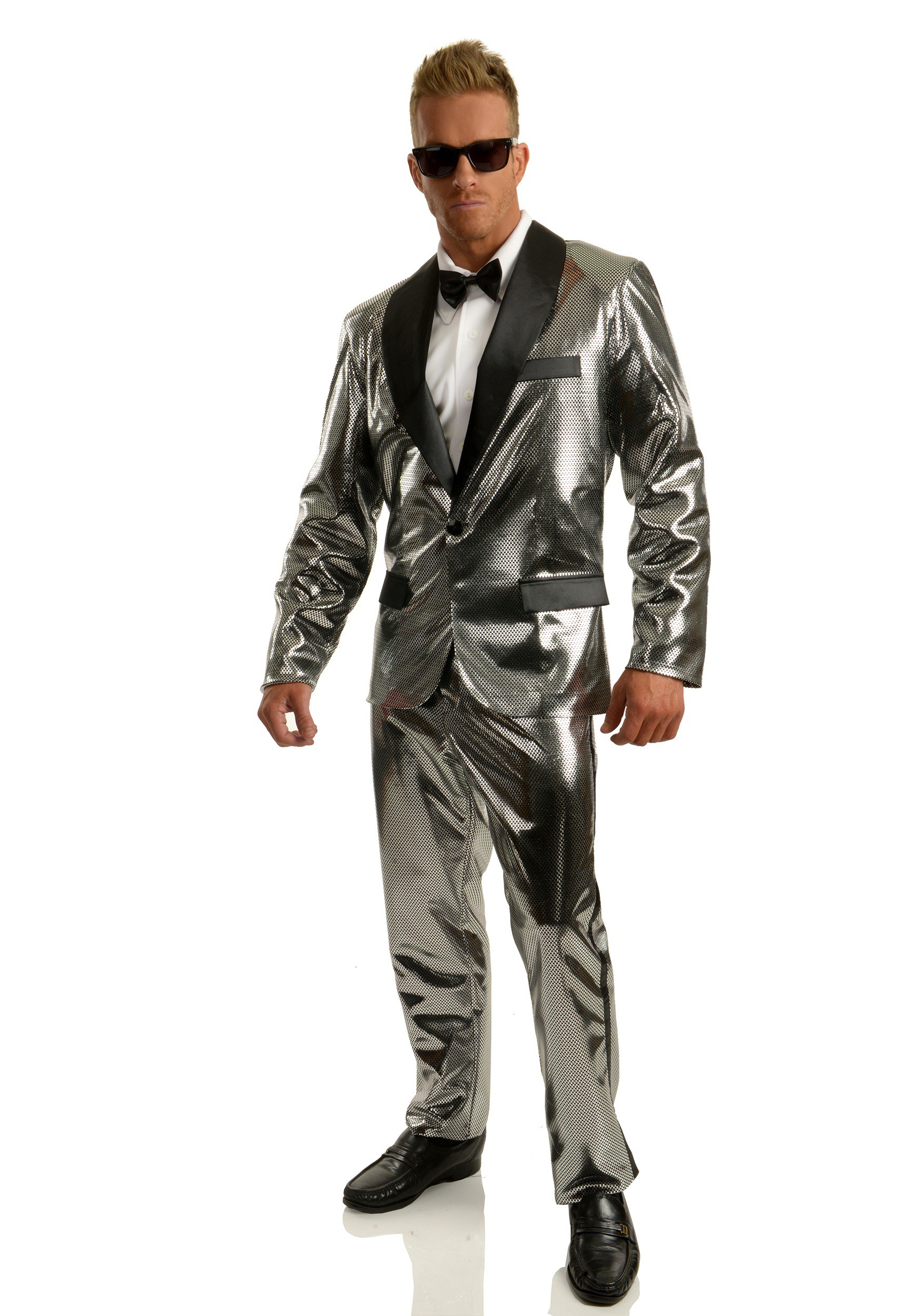 Silver Disco Ball Tuxedo Men