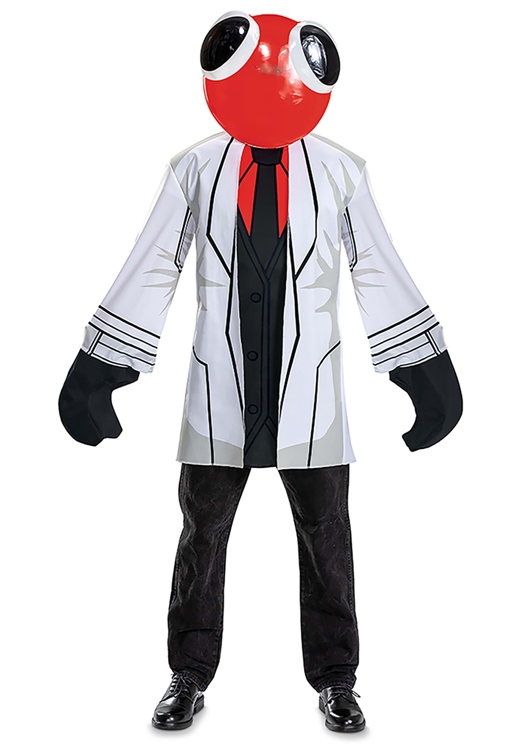Rainbow Friends Adult Scientist Red Costume | Adult Costumes