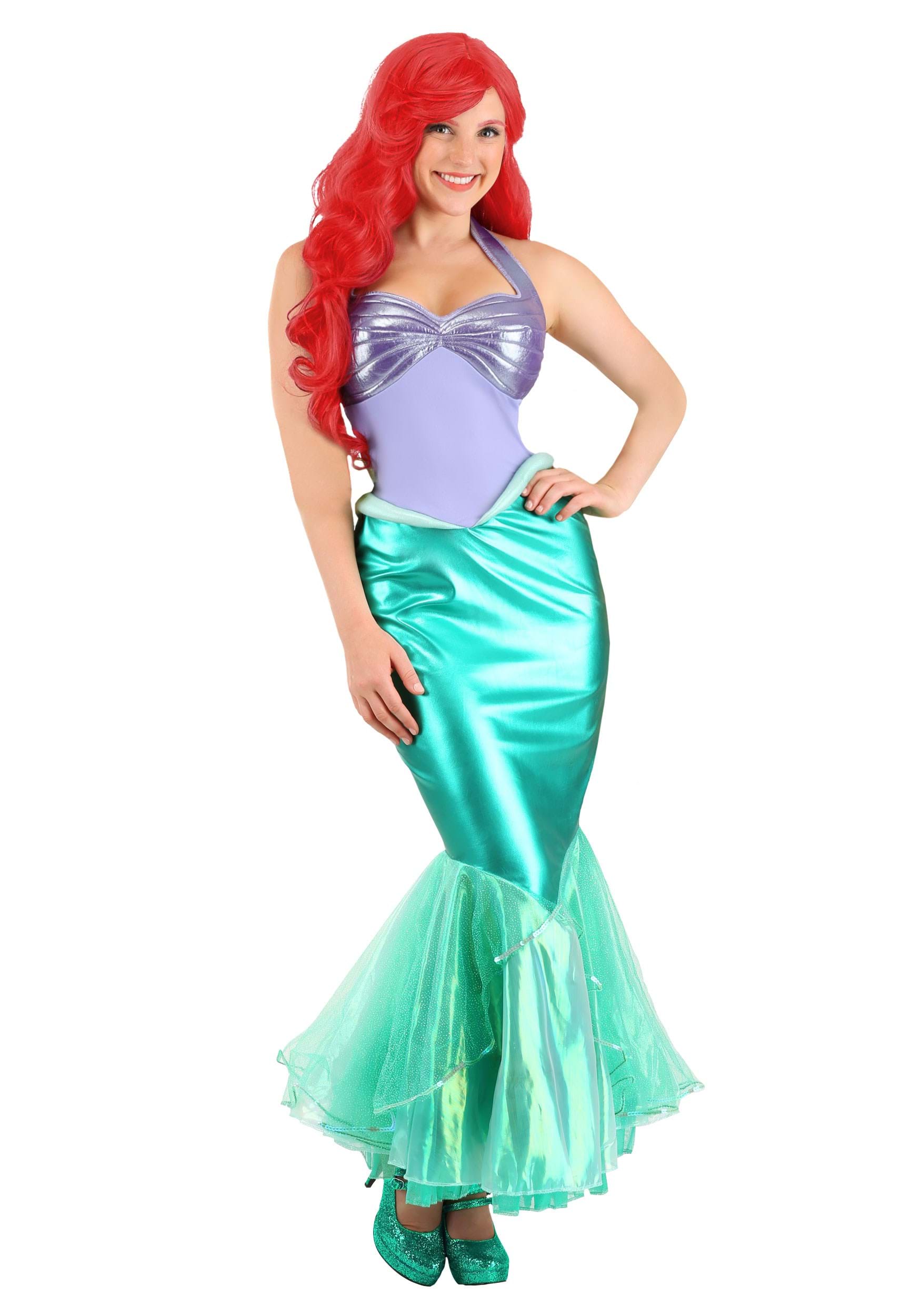 Disney Little Mermaid Ariel Deluxe Costume for Women