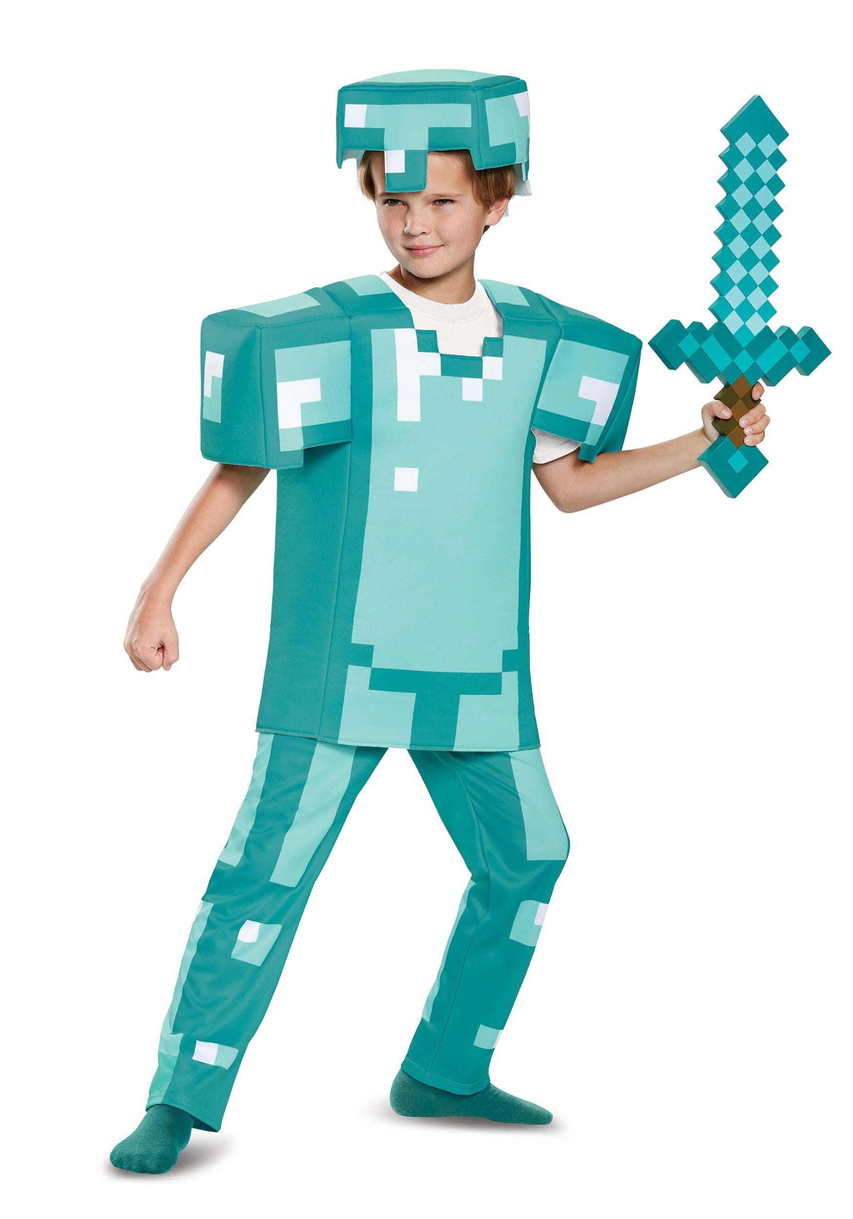 Deluxe Minecraft Armor Costume for Kids