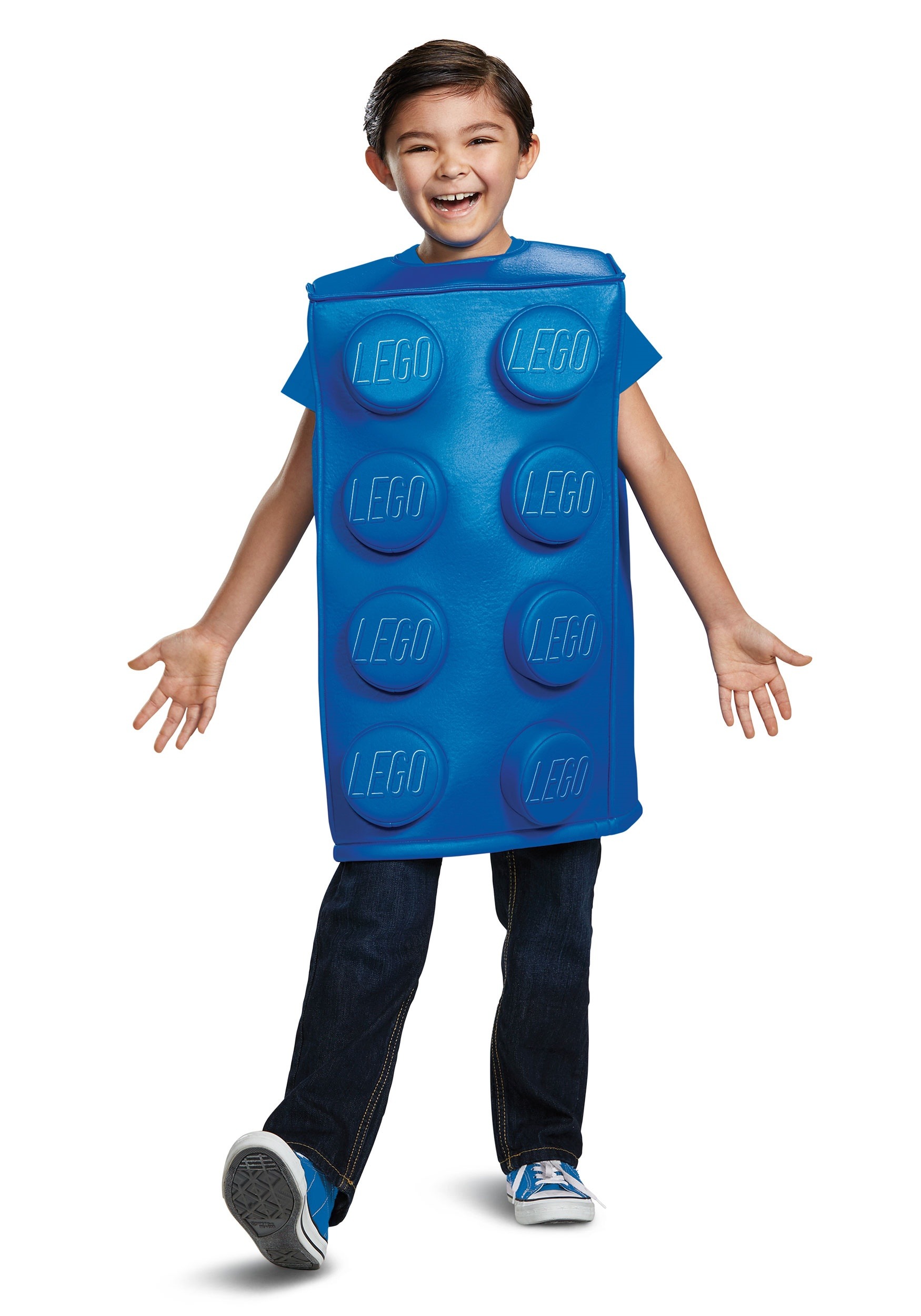 Lego Blue Brick Child Costume | Kid's Funny Costumes