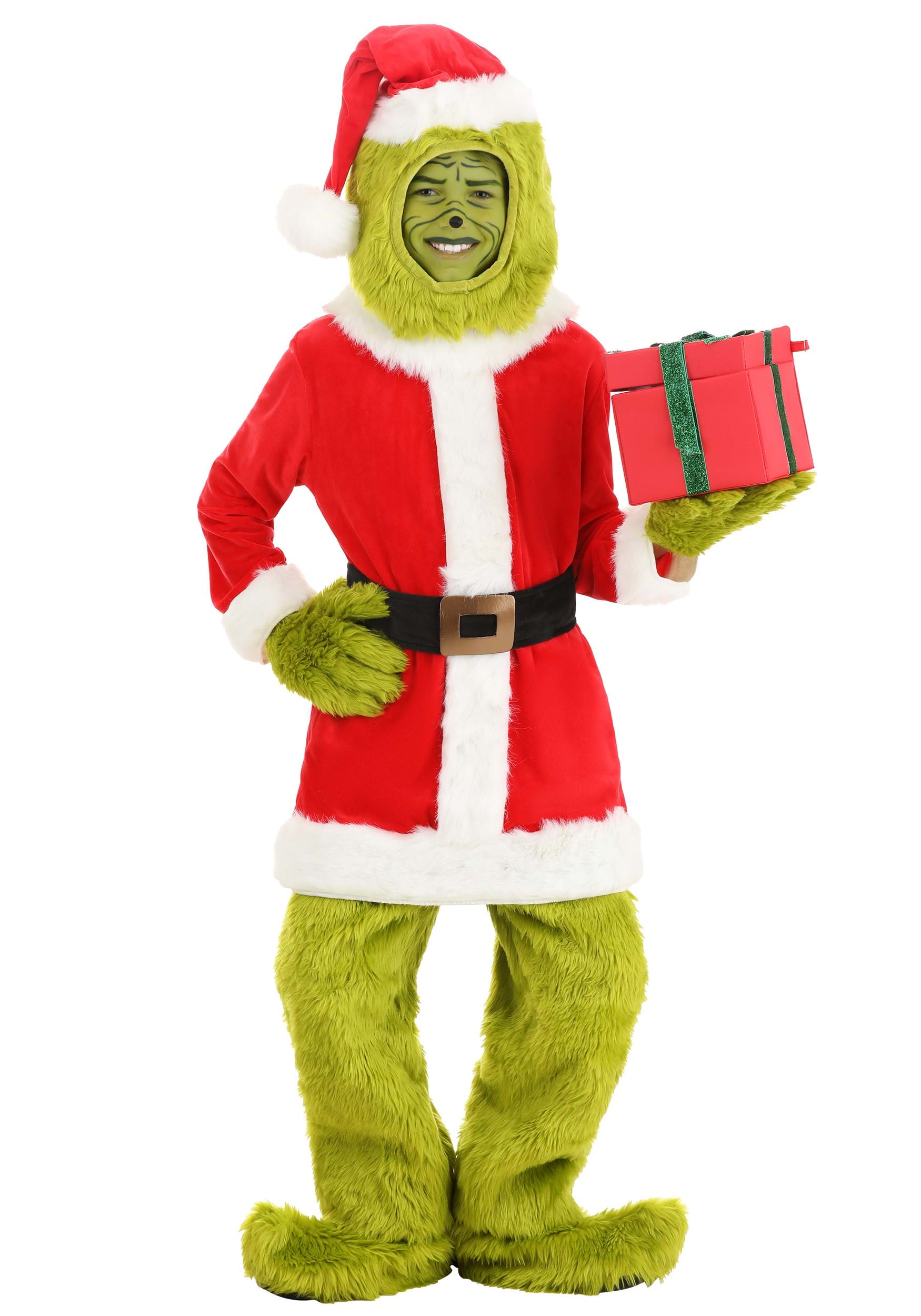 The Grinch Santa Open Face Kid