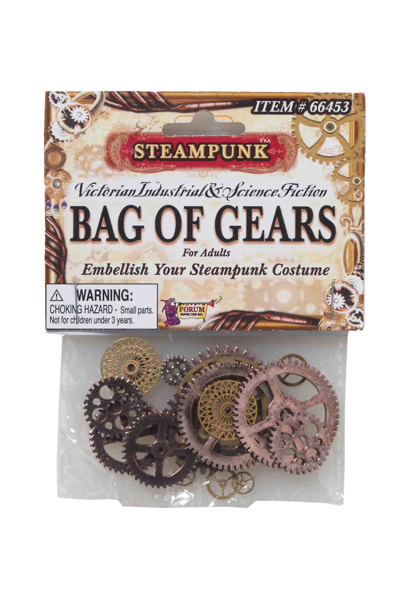 Steampunk Bag of Gears Props