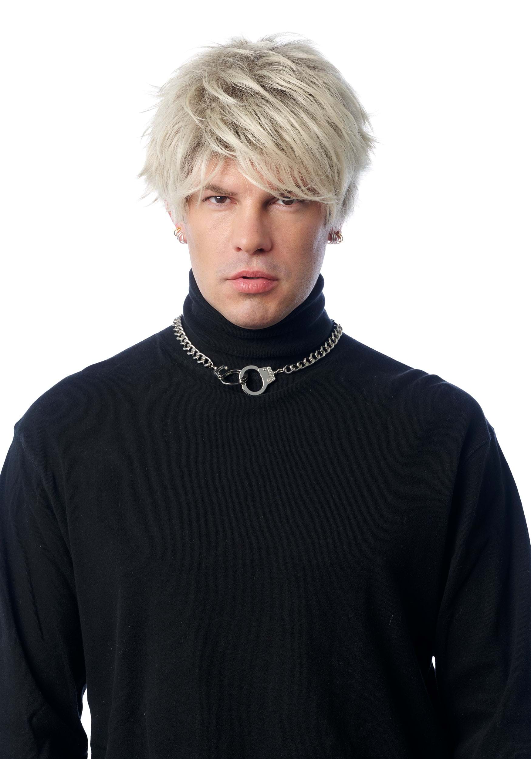 Rap Rocker Men's Blonde Costume Wig | Celebrity Accessories