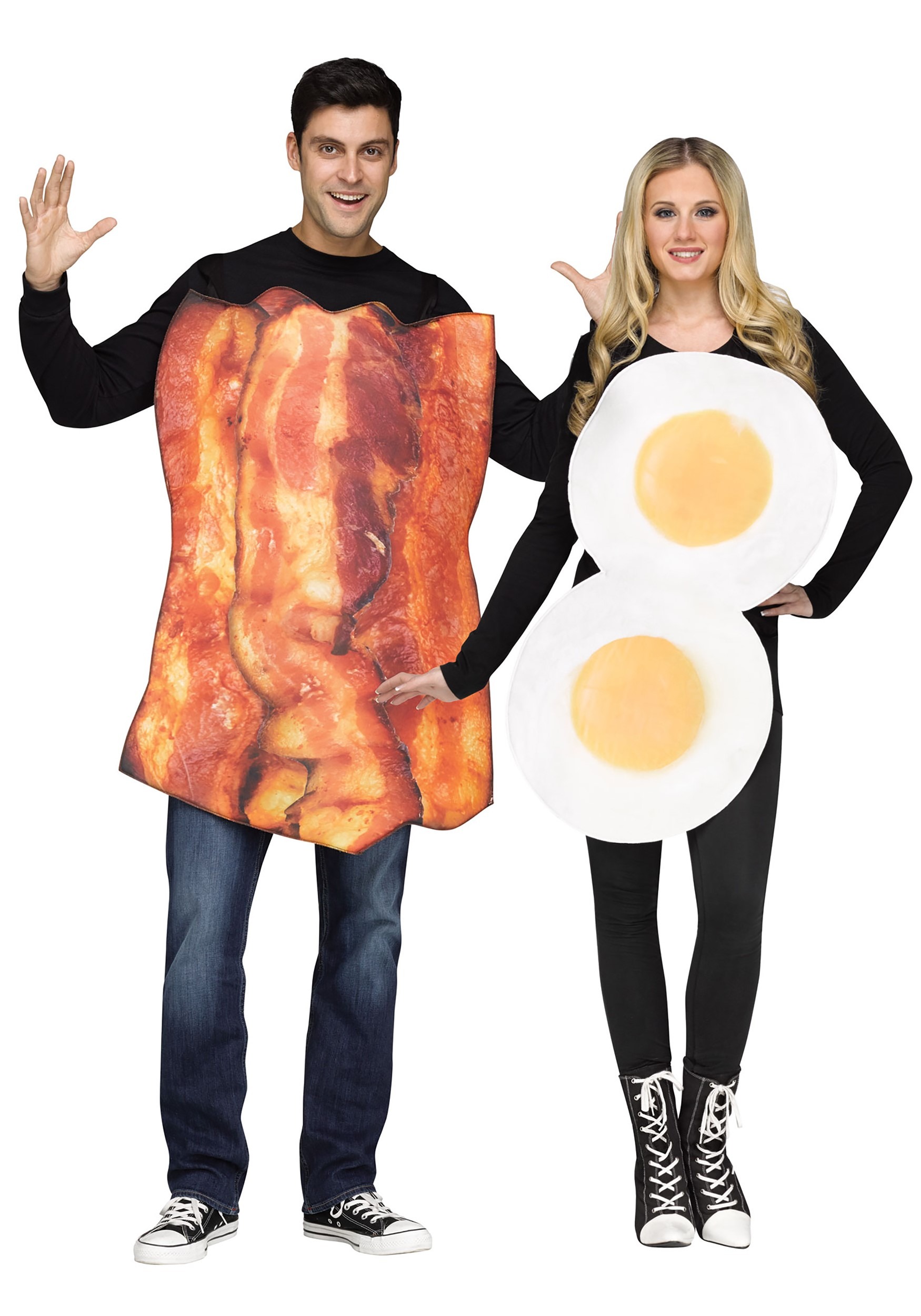 Adult Bacon and Eggs Costume | Simple Couple Costumes