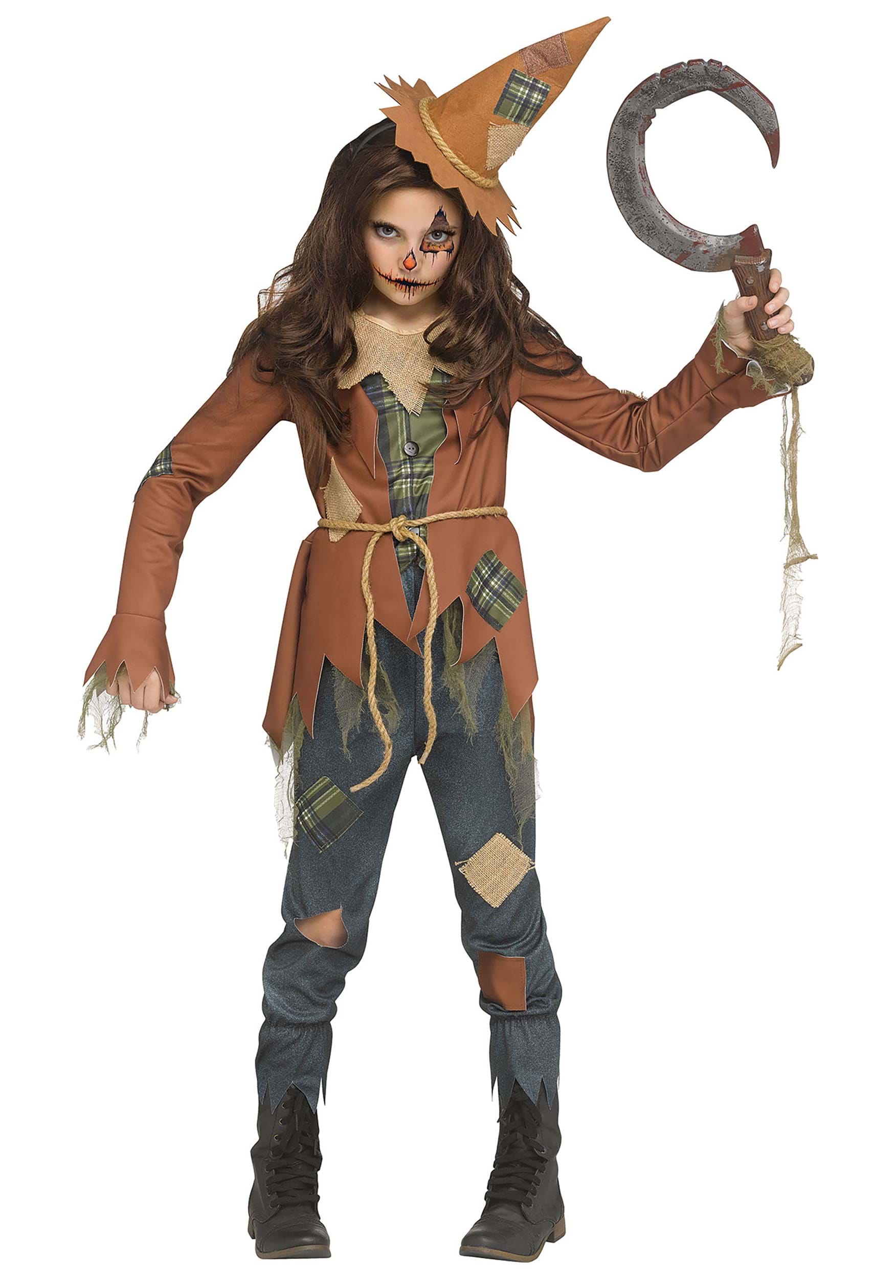 Girl's Scary Scarecrow Costume | Scary Scarecrow Costumes