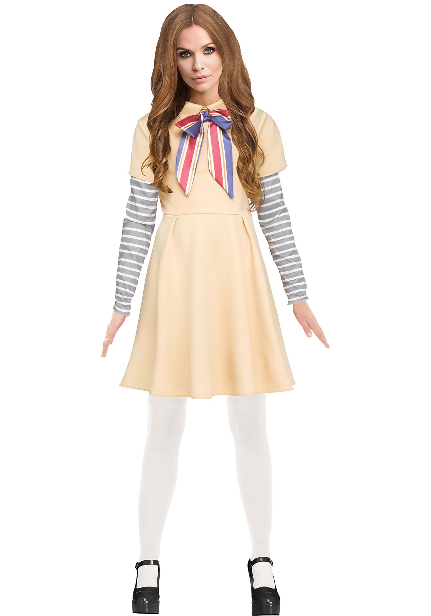 AI Meg Doll Women's Costume Dress | Horror Movie Costumes