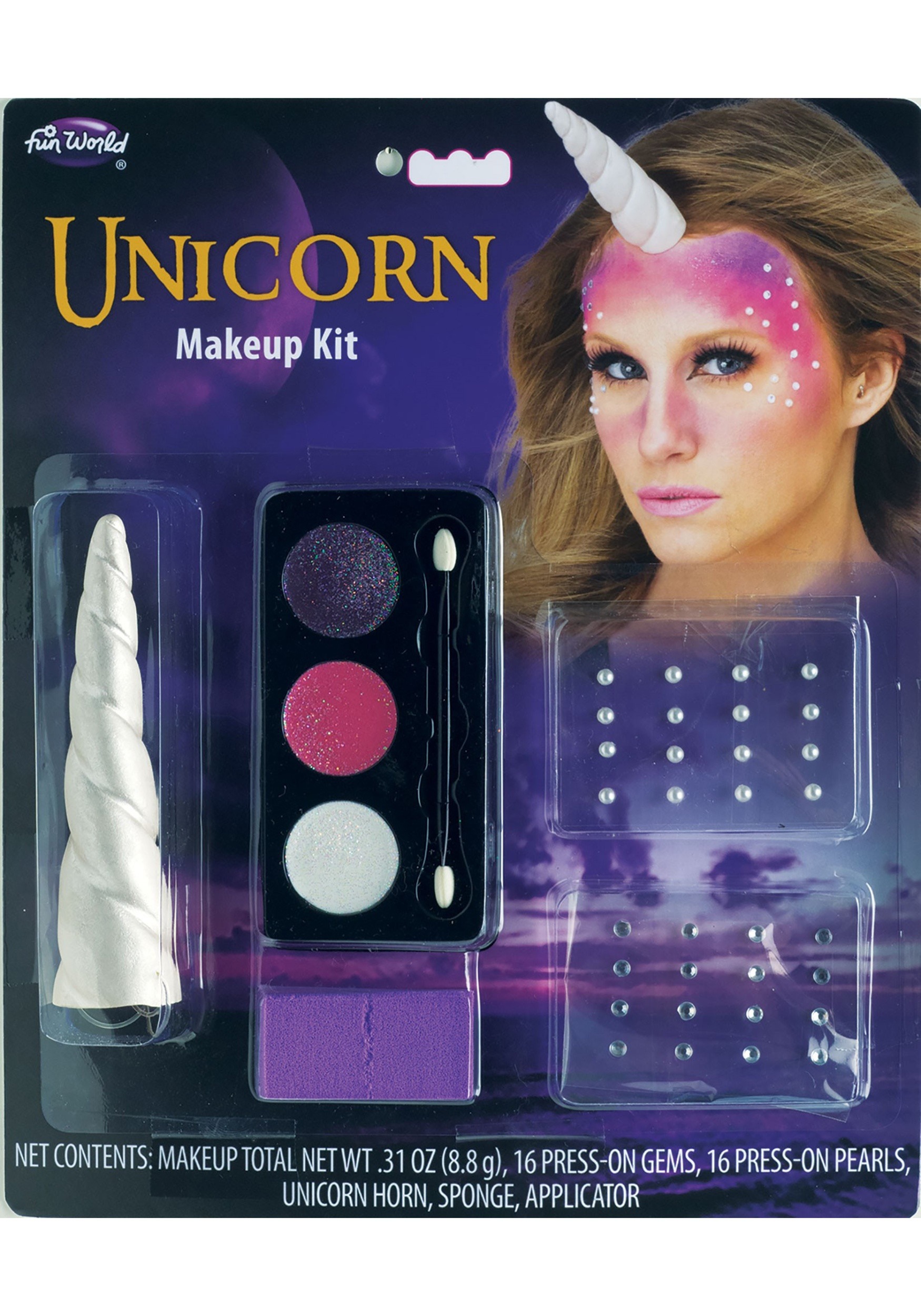 Fun World Complete Unicorn Costume Makeup Kit
