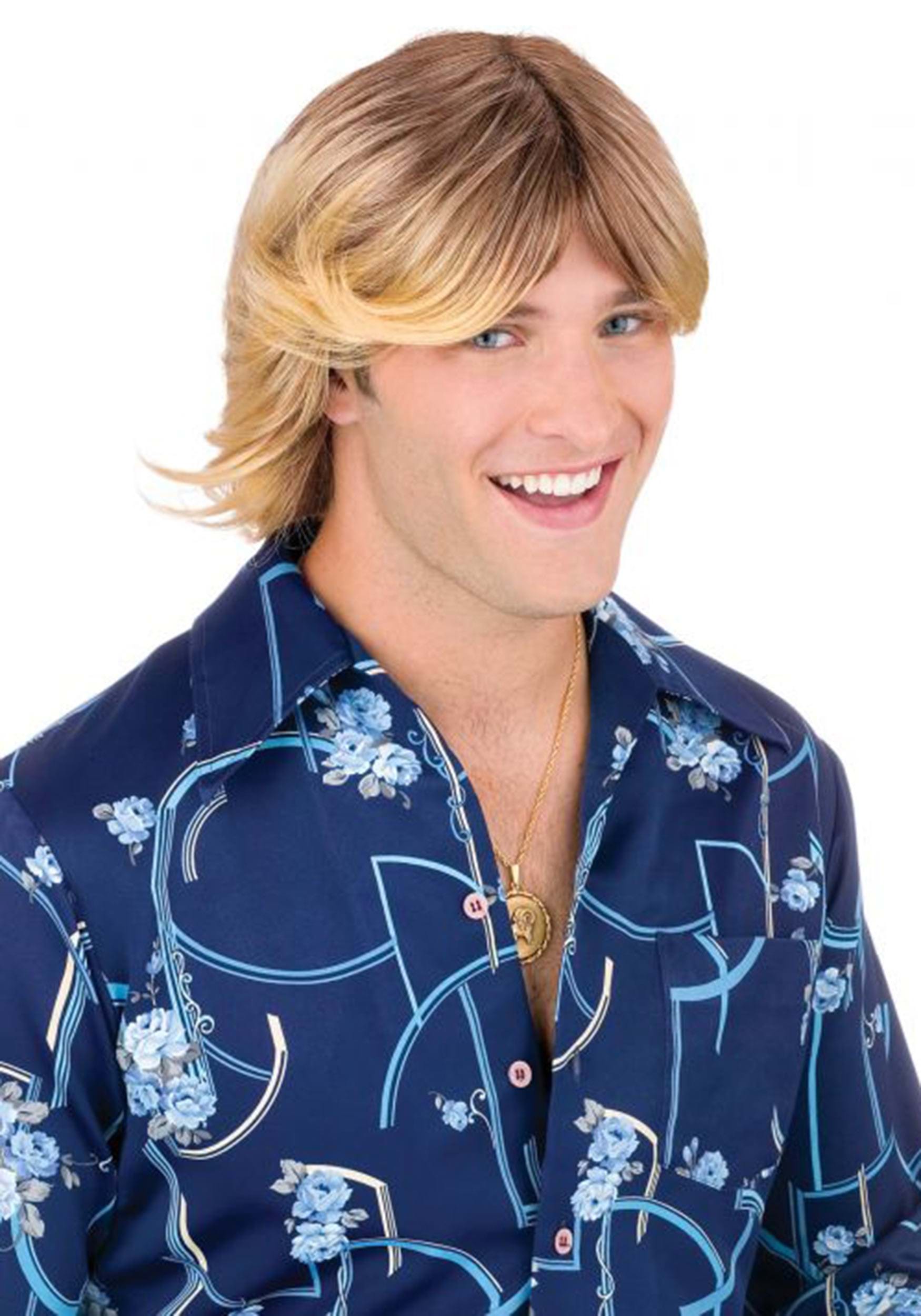 Ladies Man Shaggy Blonde Costume Wig | Men's Wigs