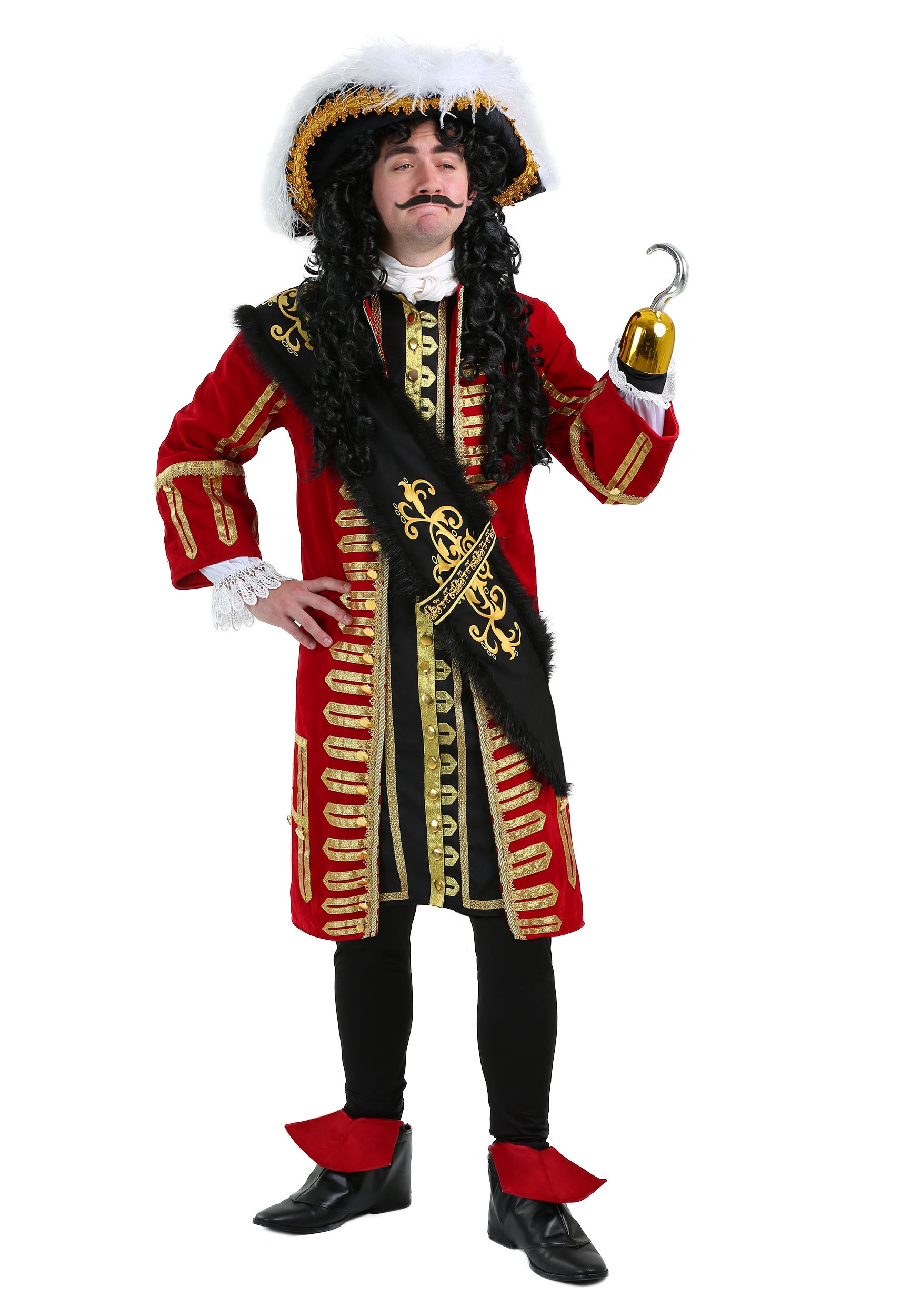 Adult Elite Captain Hook Costume | Adult Pirate Costumes