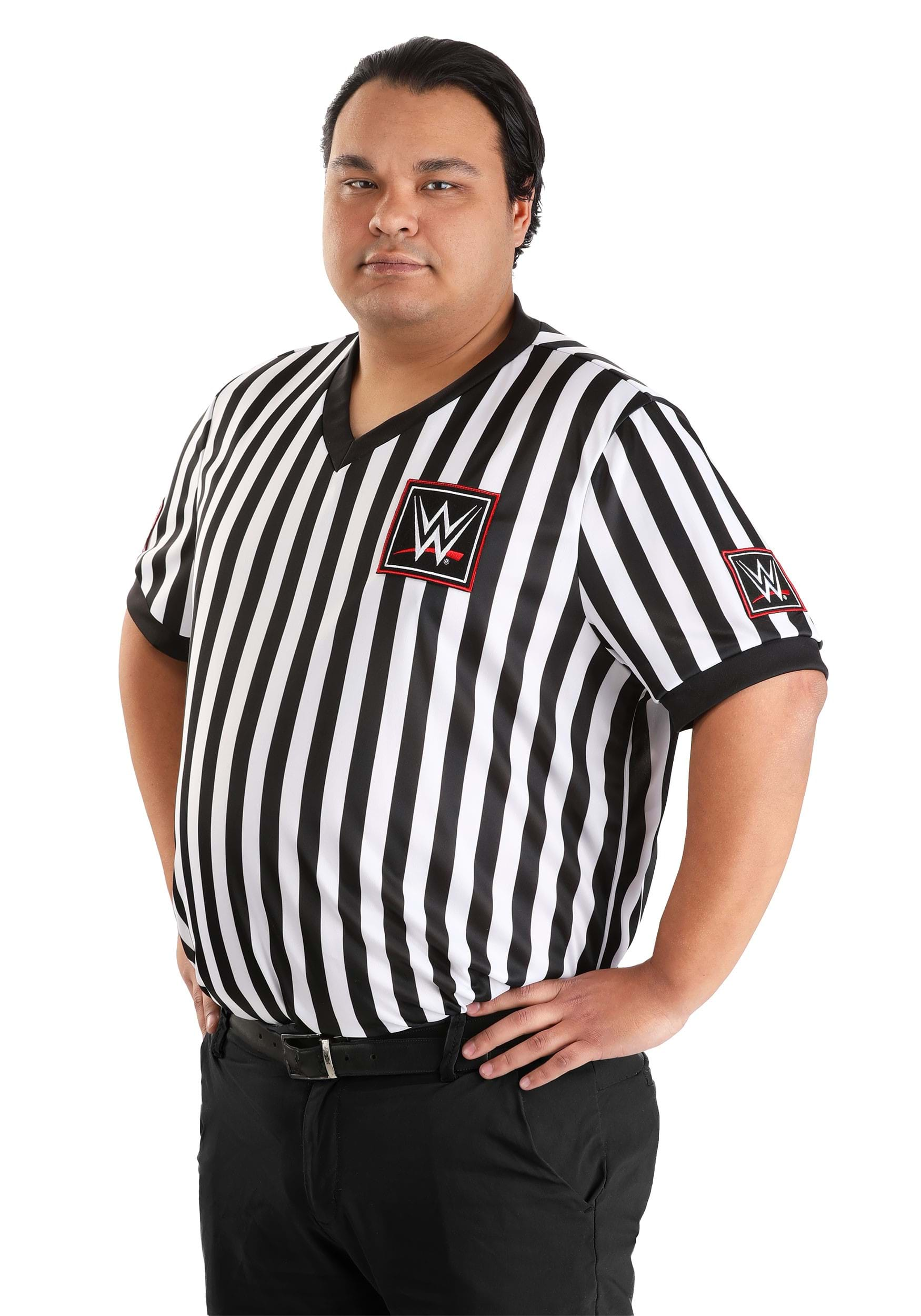 Plus Size WWE Referee Shirt Costume | WWE Costumes