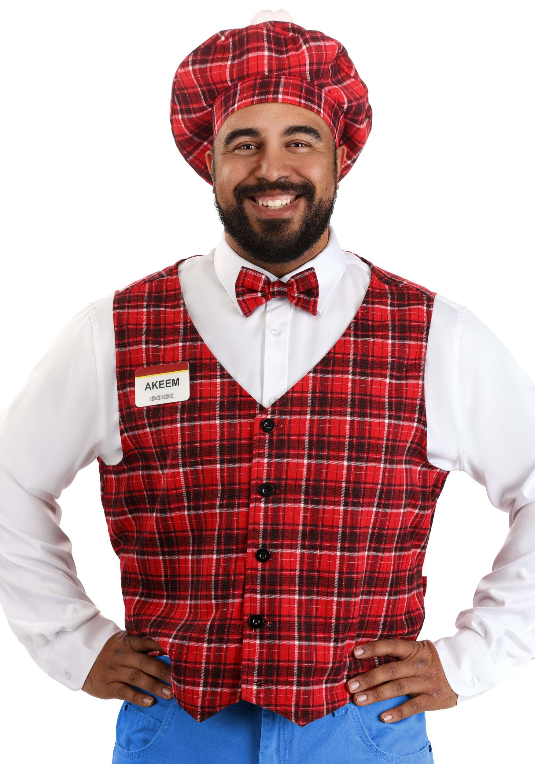 Plus Size Coming to America McDowells Costume for Men | Movie Costumes