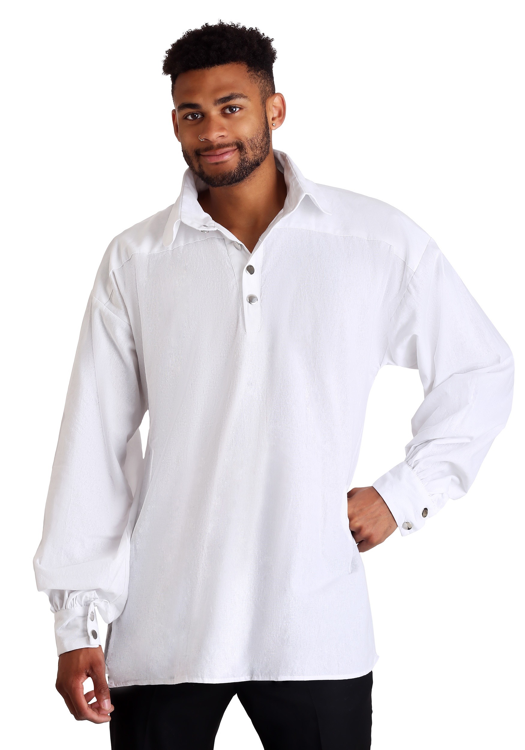 Men's Plus Size White Highlander Shirt