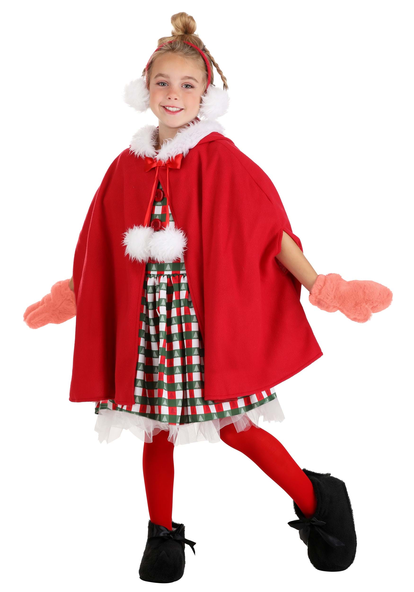 Dr. Seuss Storybook Cindy Lou Who Costume Dress for Girls | How the Grinch Stole Christmas Costumes