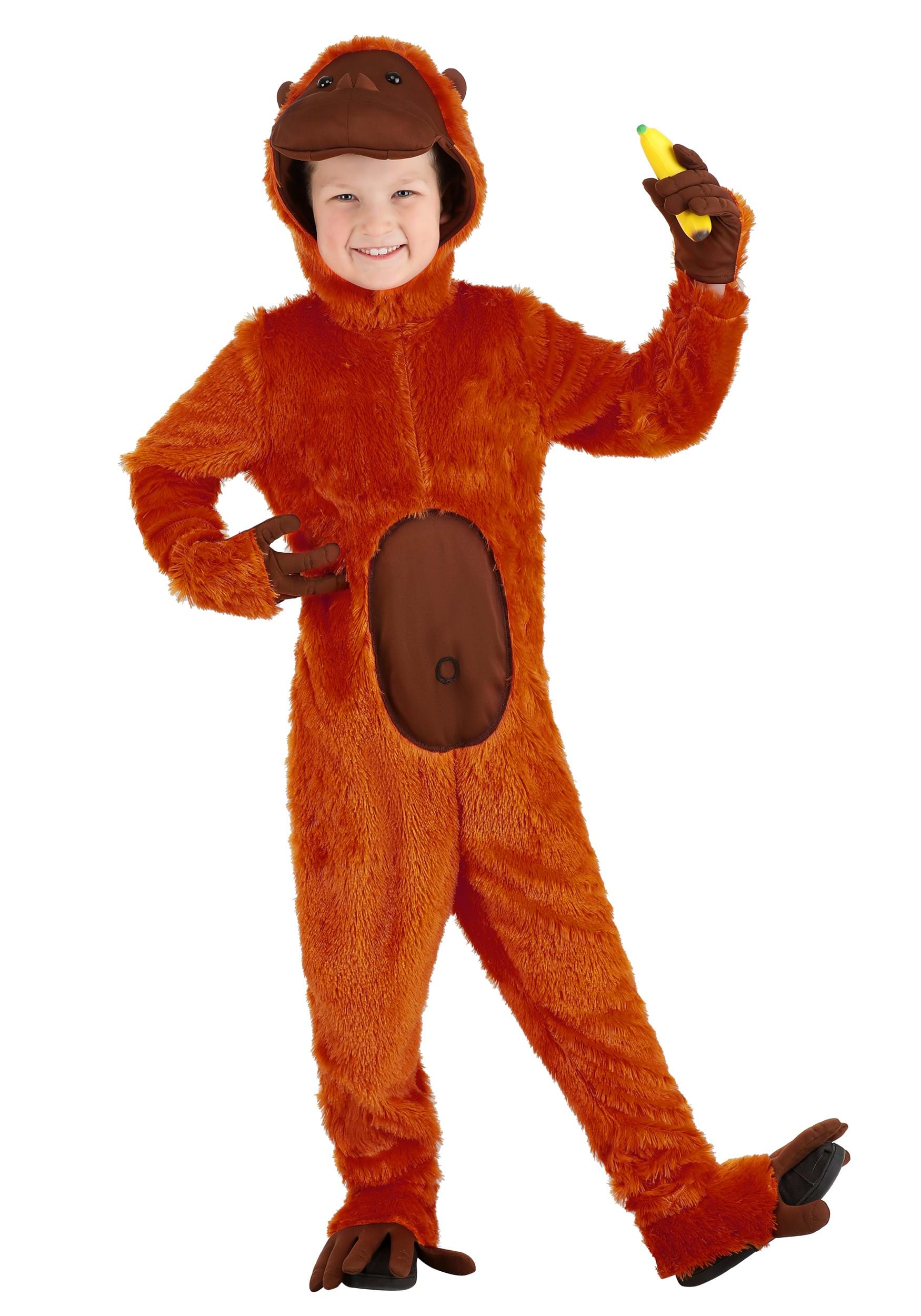 Orange Orangutan Kid