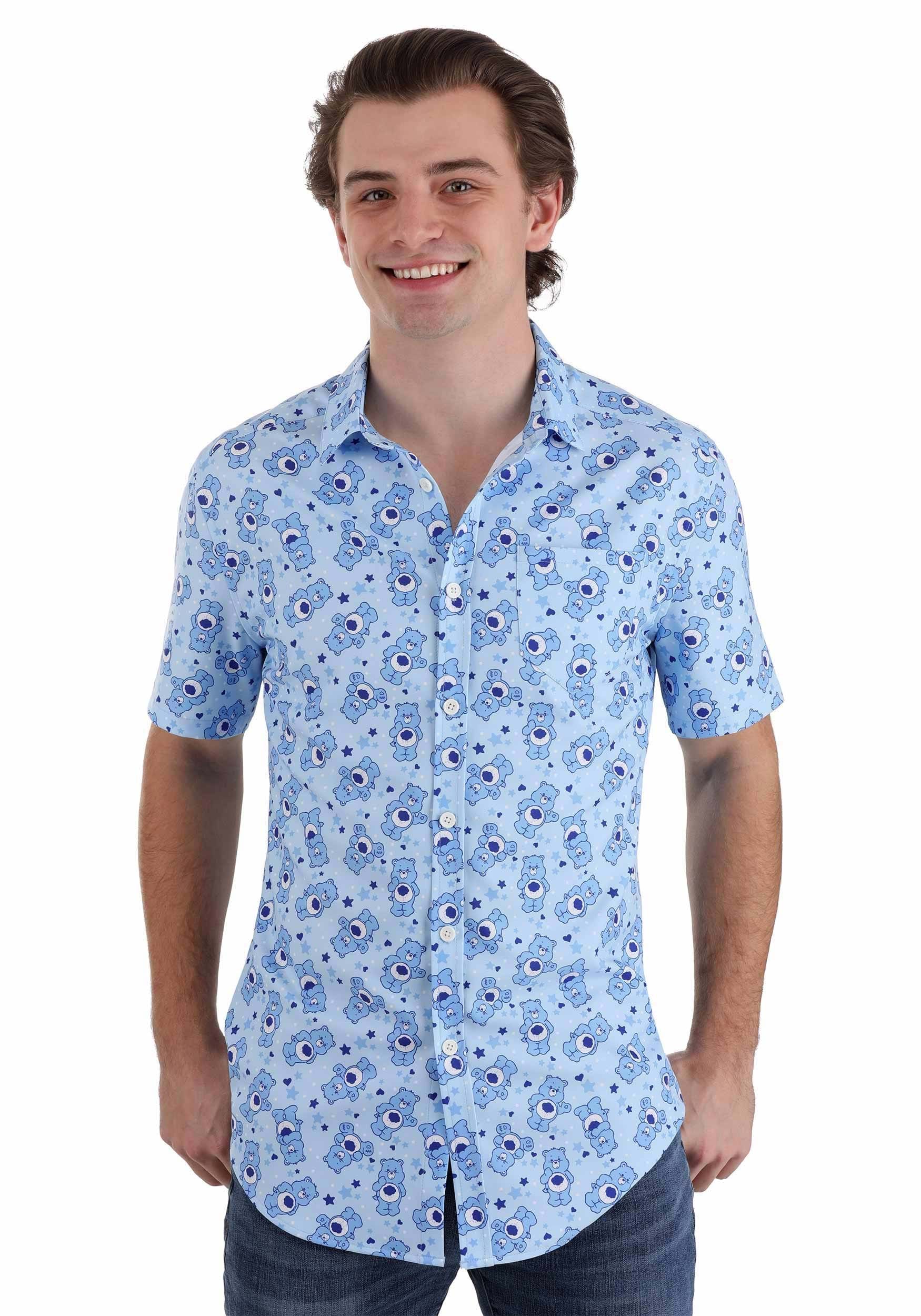 Care Bears Blue Business Shirt for Adults | Care Bears Apparel