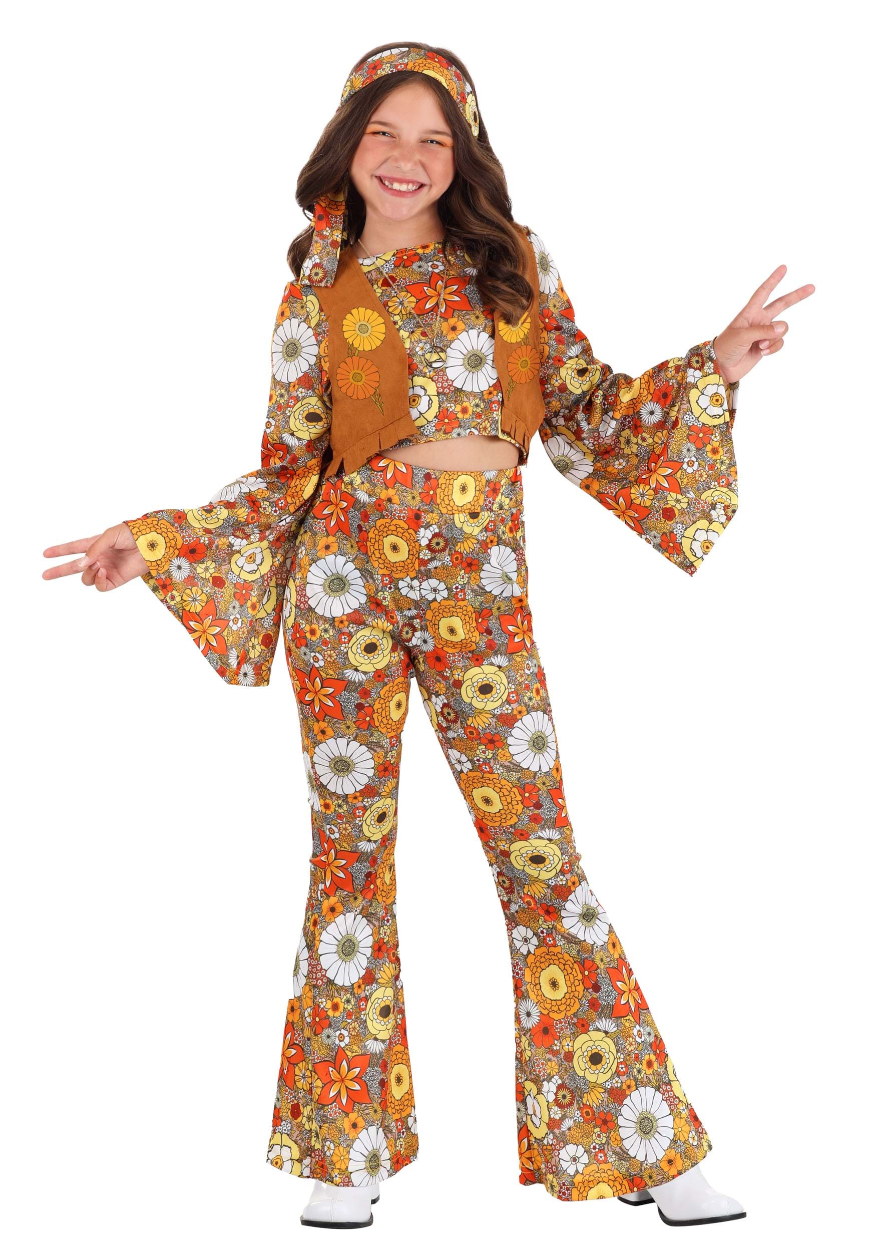Autumn Flower Hippie Kid