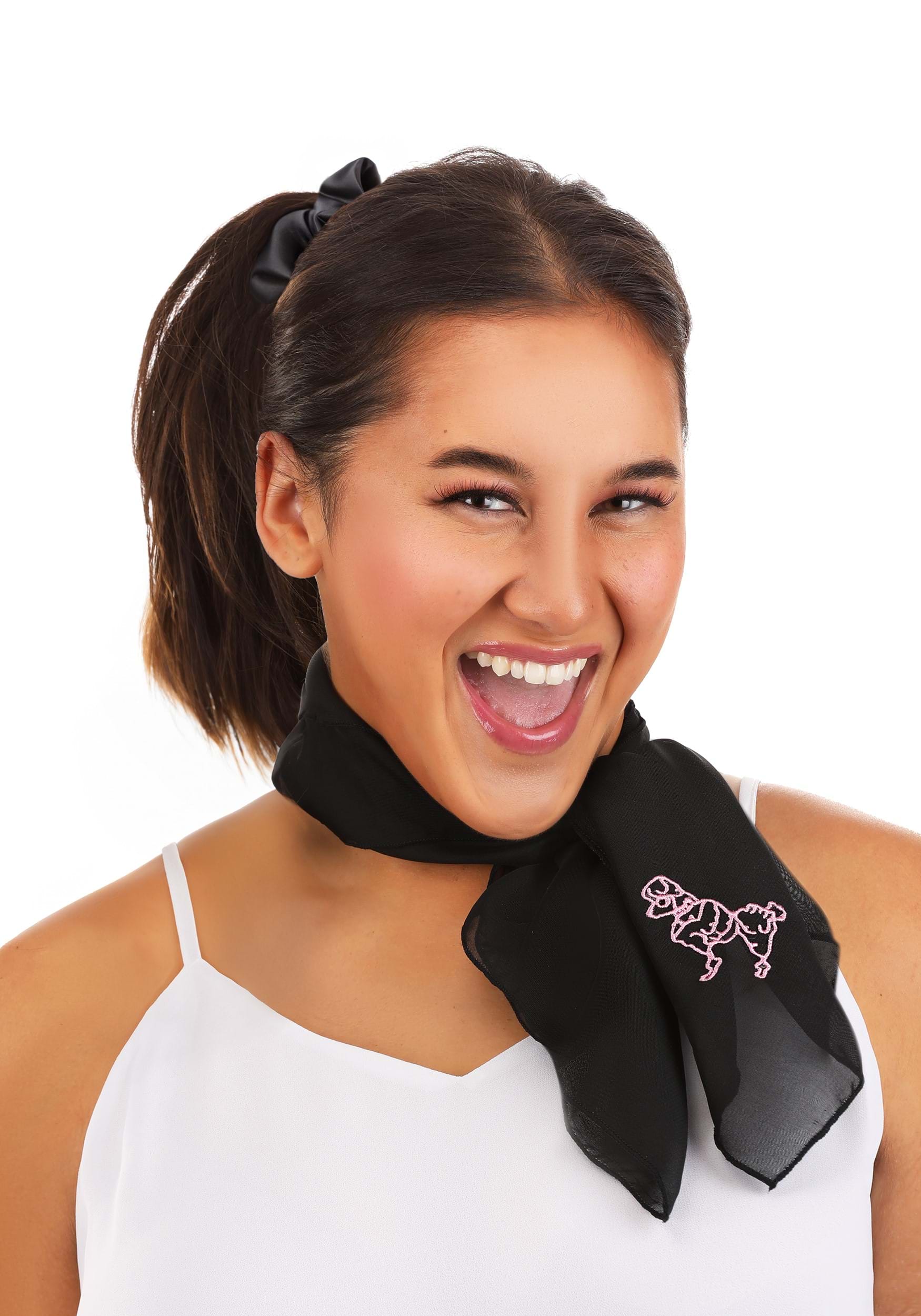 Black Poodle Costume Scarf | 1950s Costume Accessories