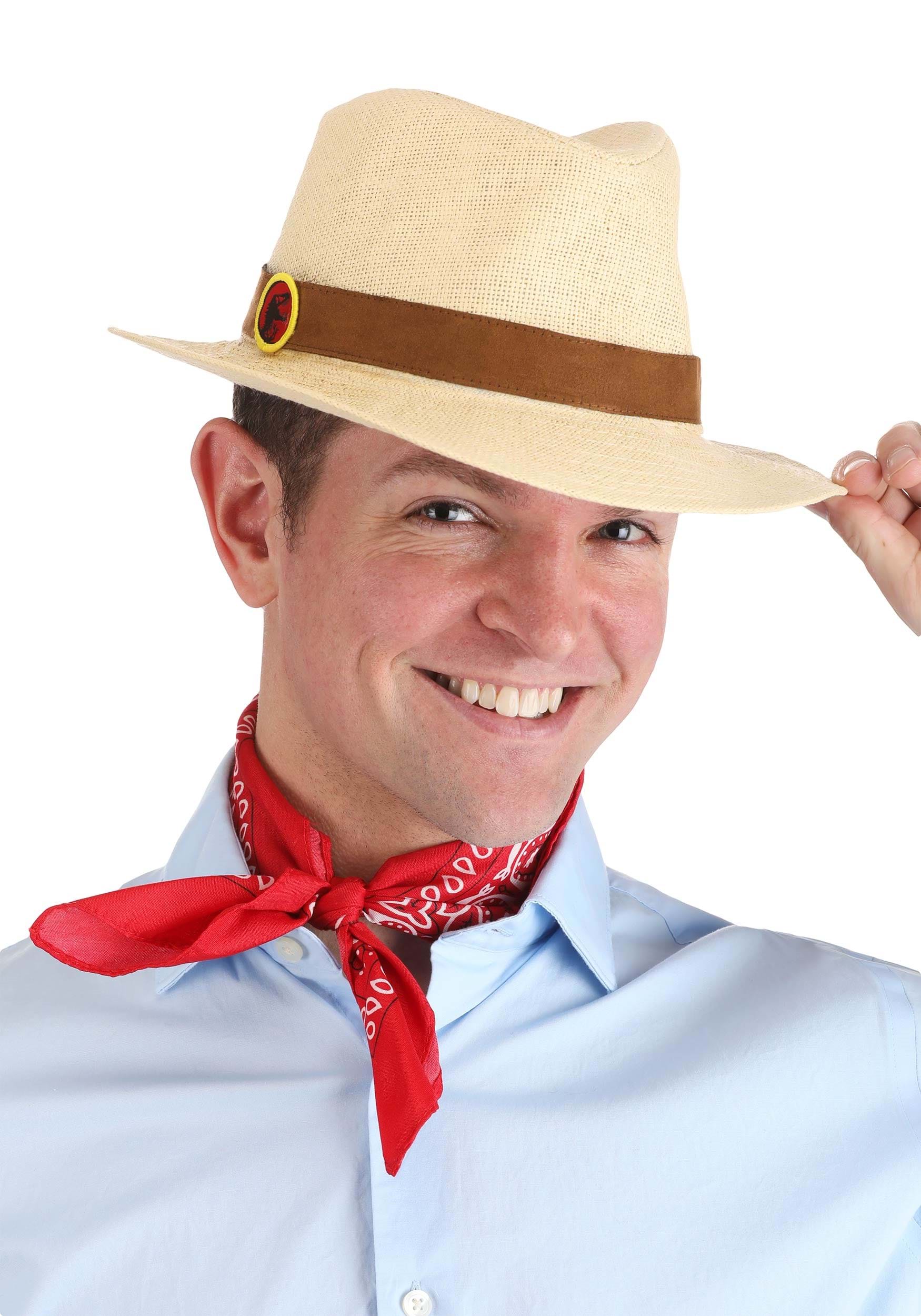 Jurassic Park Alan Costume Hat & Scarf | Jurassic Park Accessories