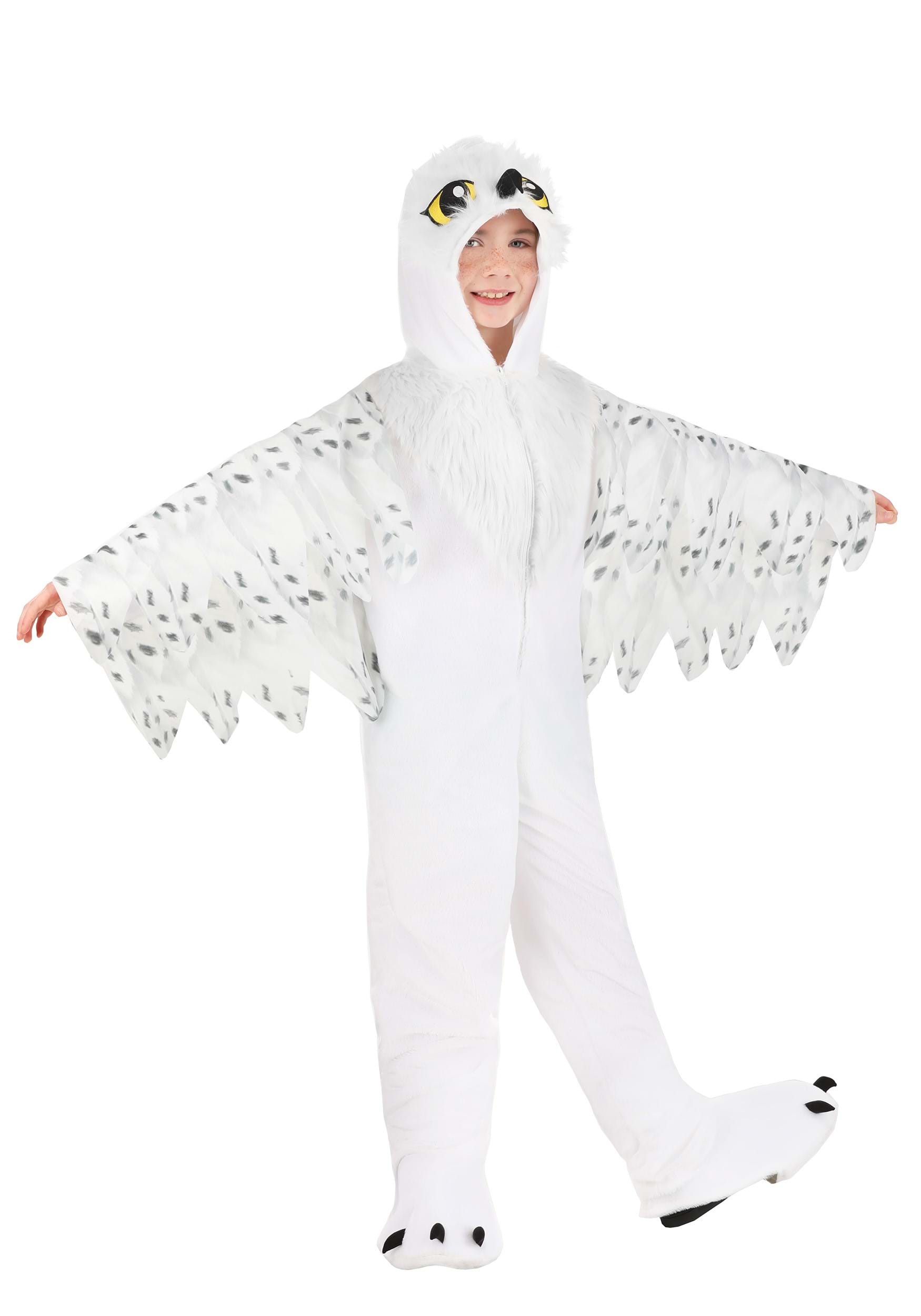 Plush White Owl Kid