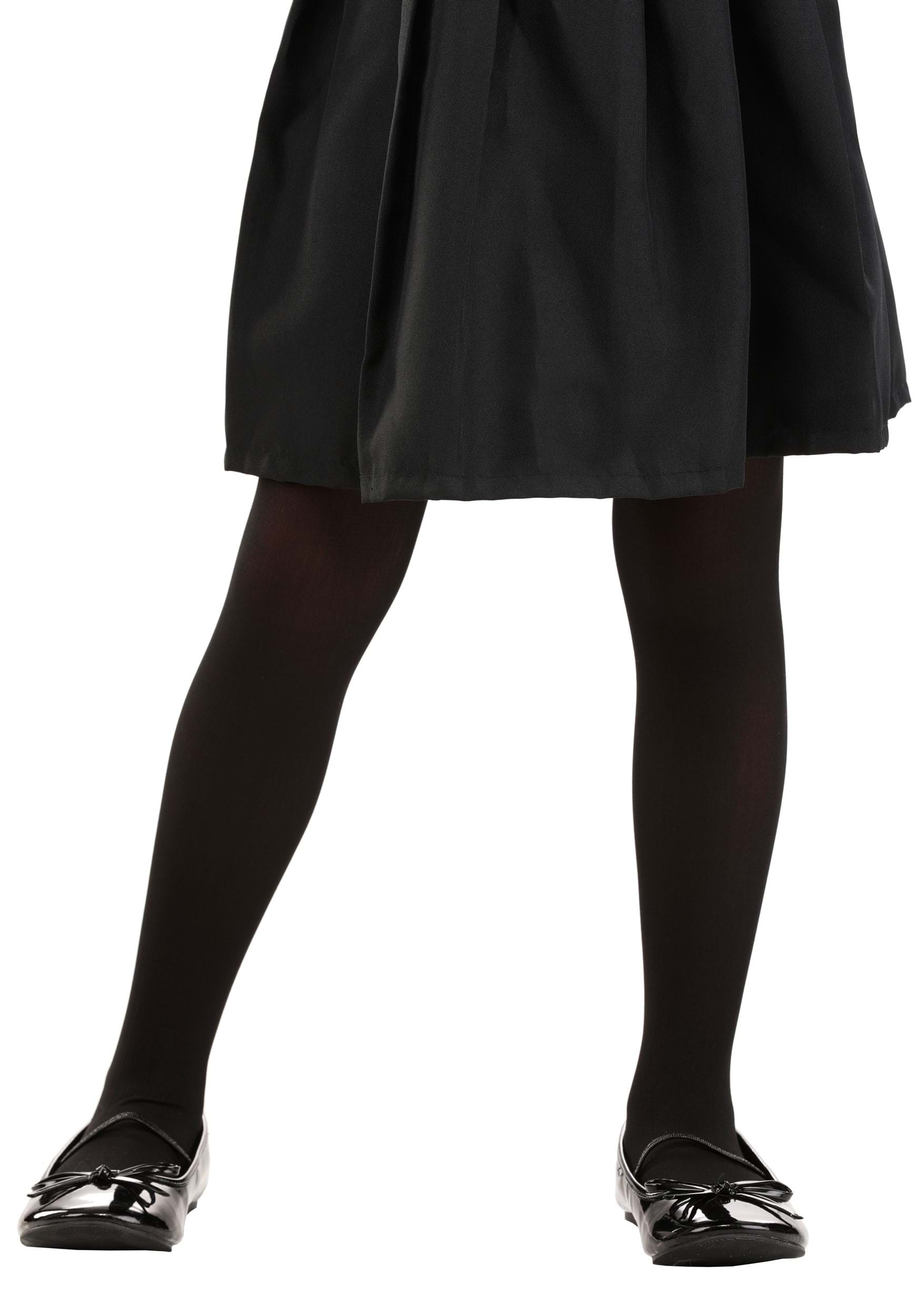 Child Opaque Black Tights | Kid's Costume Accessories