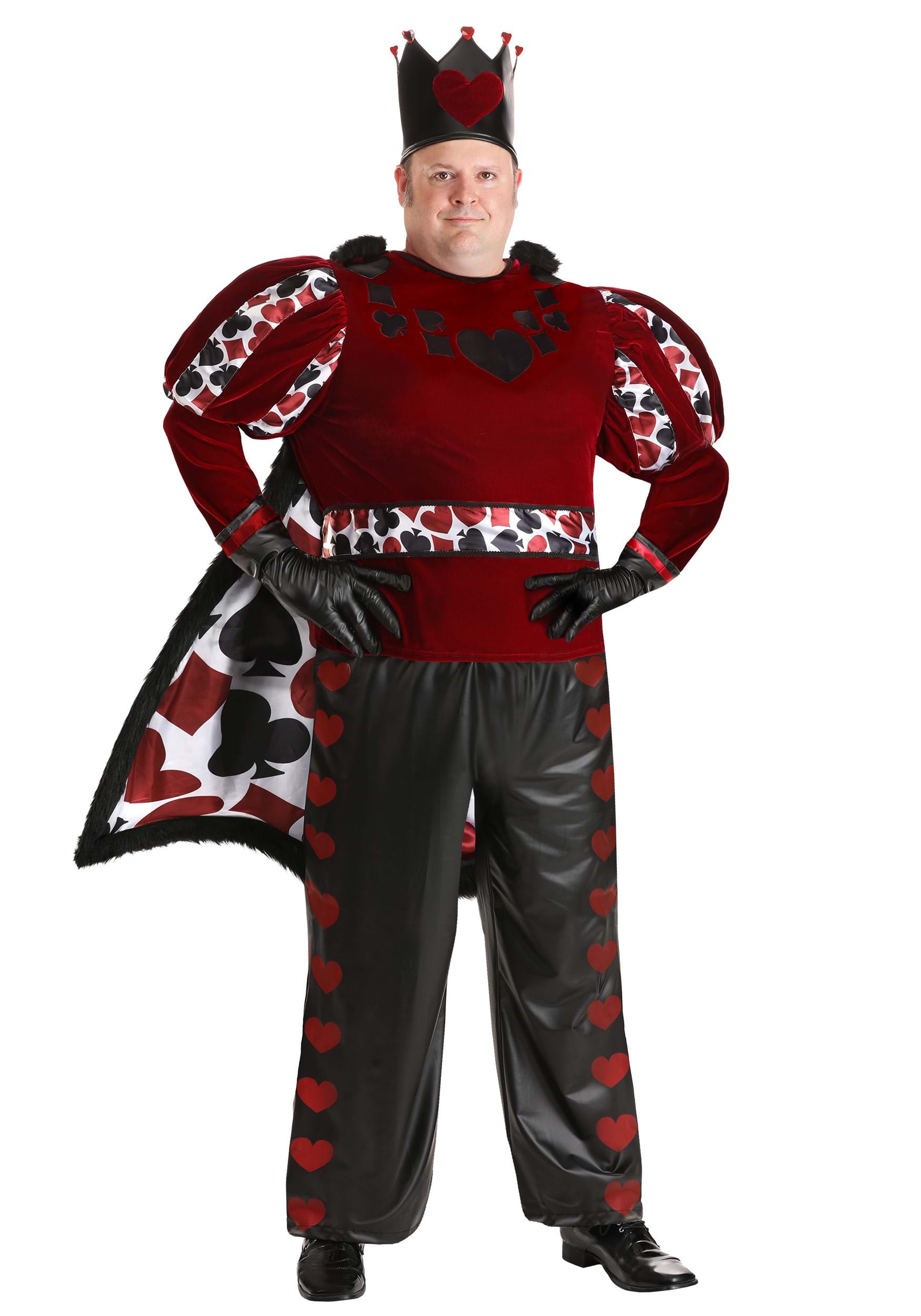 Plus Size Dark King of Hearts Men