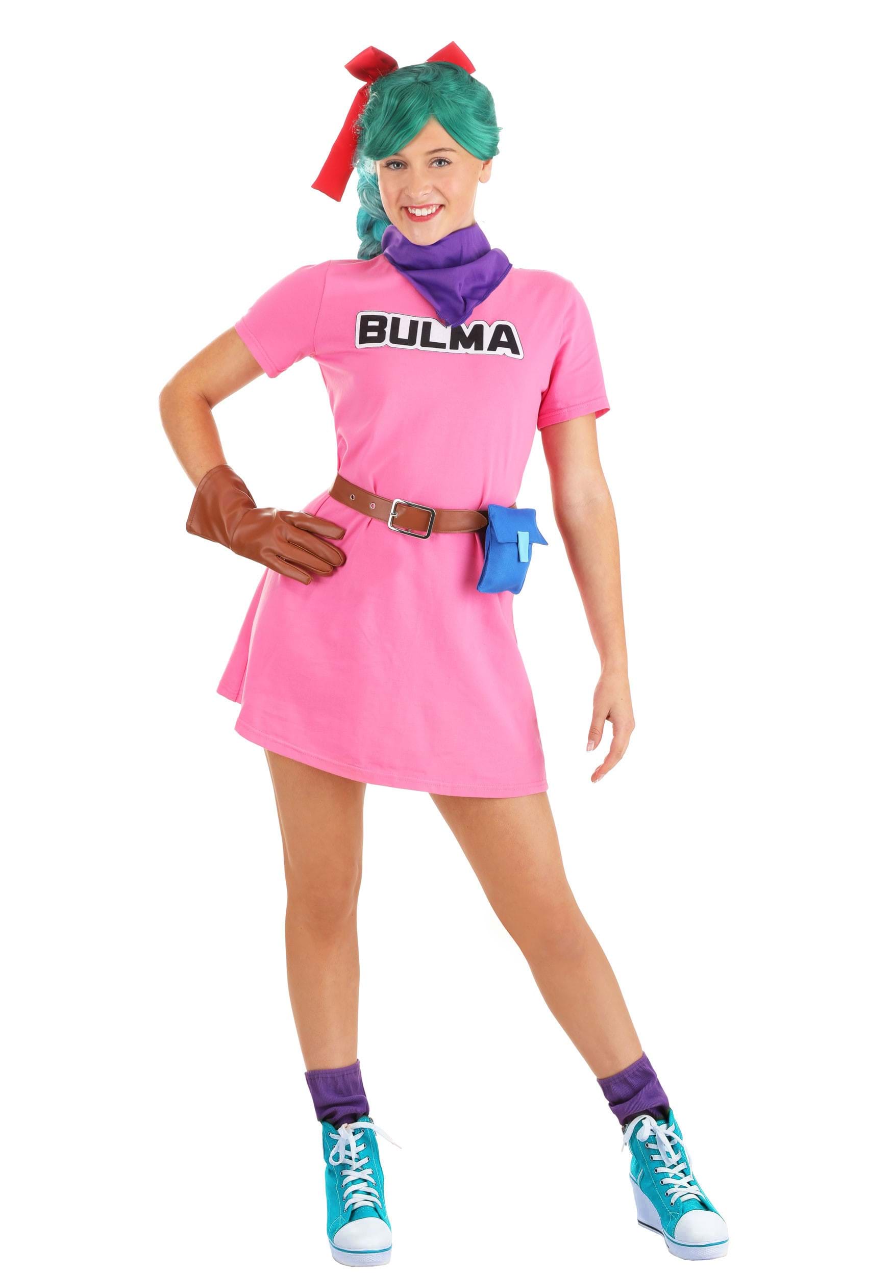 Dragon Ball Bulma Women's Costume Dress | Women's Anime Costumes