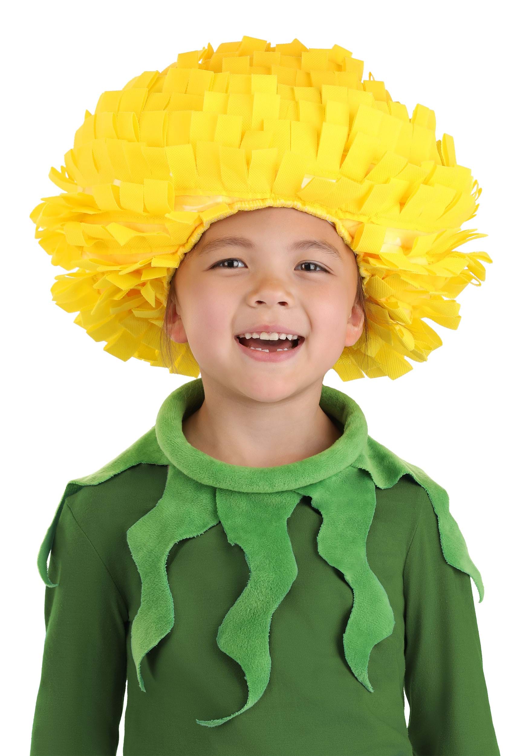 Child Deluxe Dandelion Flower Costume Kit | Flower Accessories