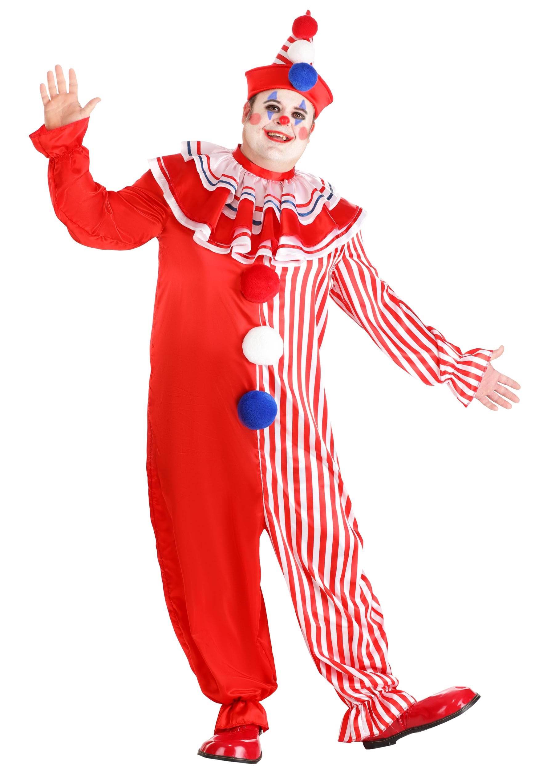 Plus Size Classic Clown Adult Costume | Plus Size Funny Costumes