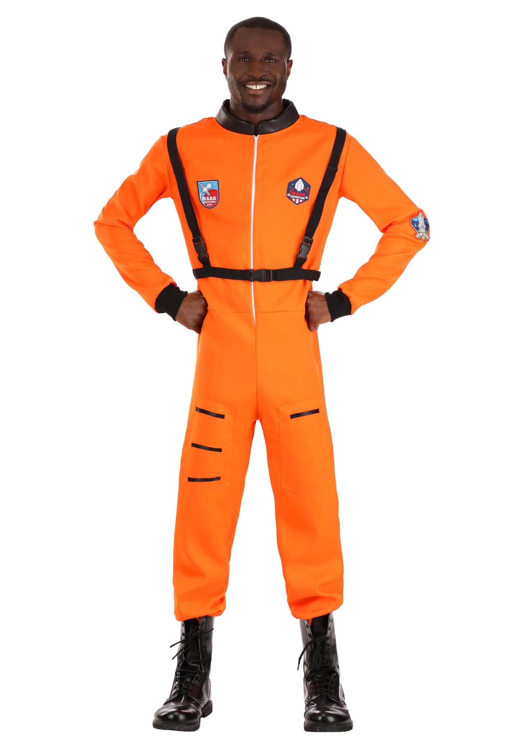 Adult Classic Orange Astronaut Costume | Astronaut Costumes