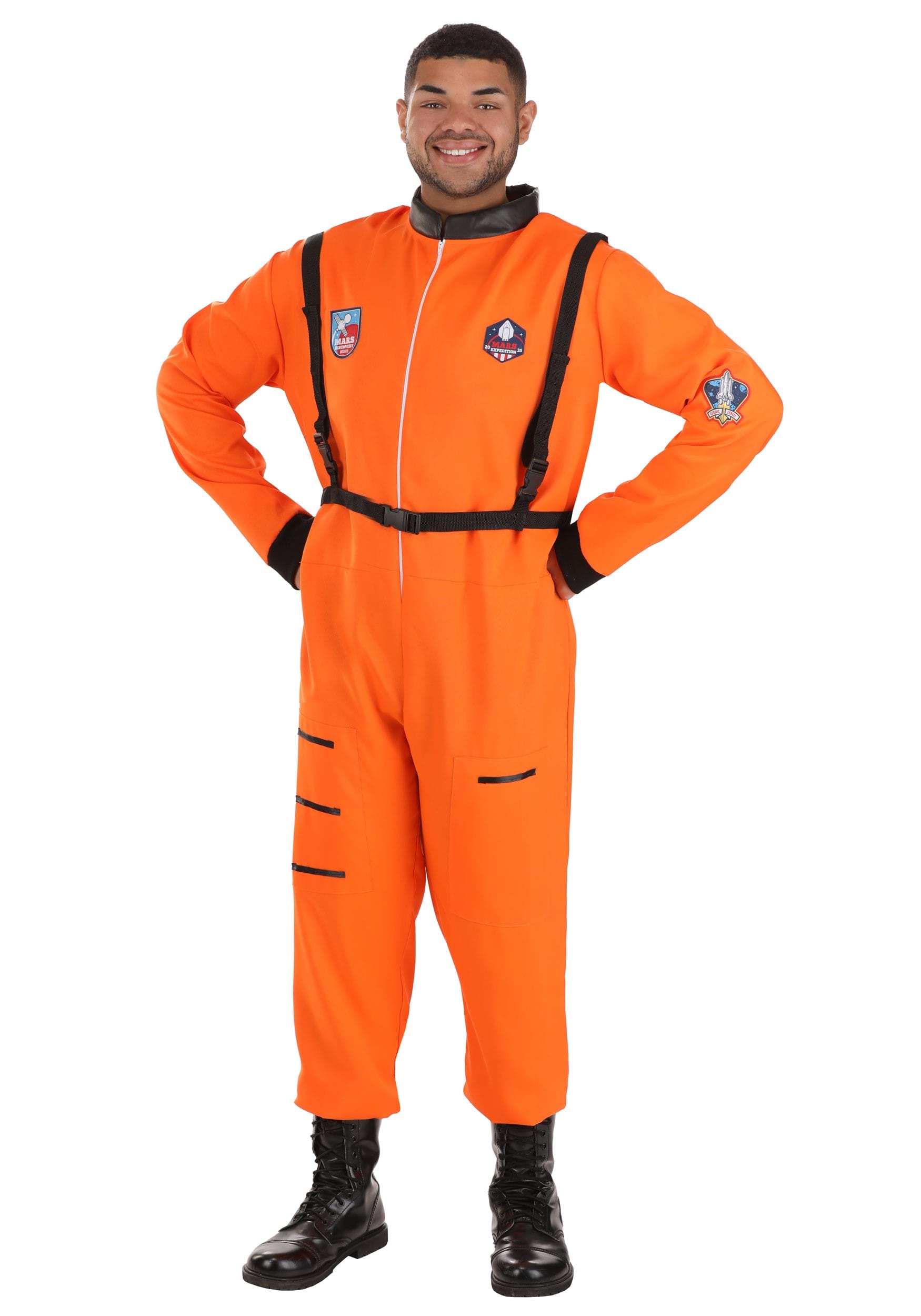 Plus Size Classic Orange Astronaut Costume | Adult Astronaut Costumes