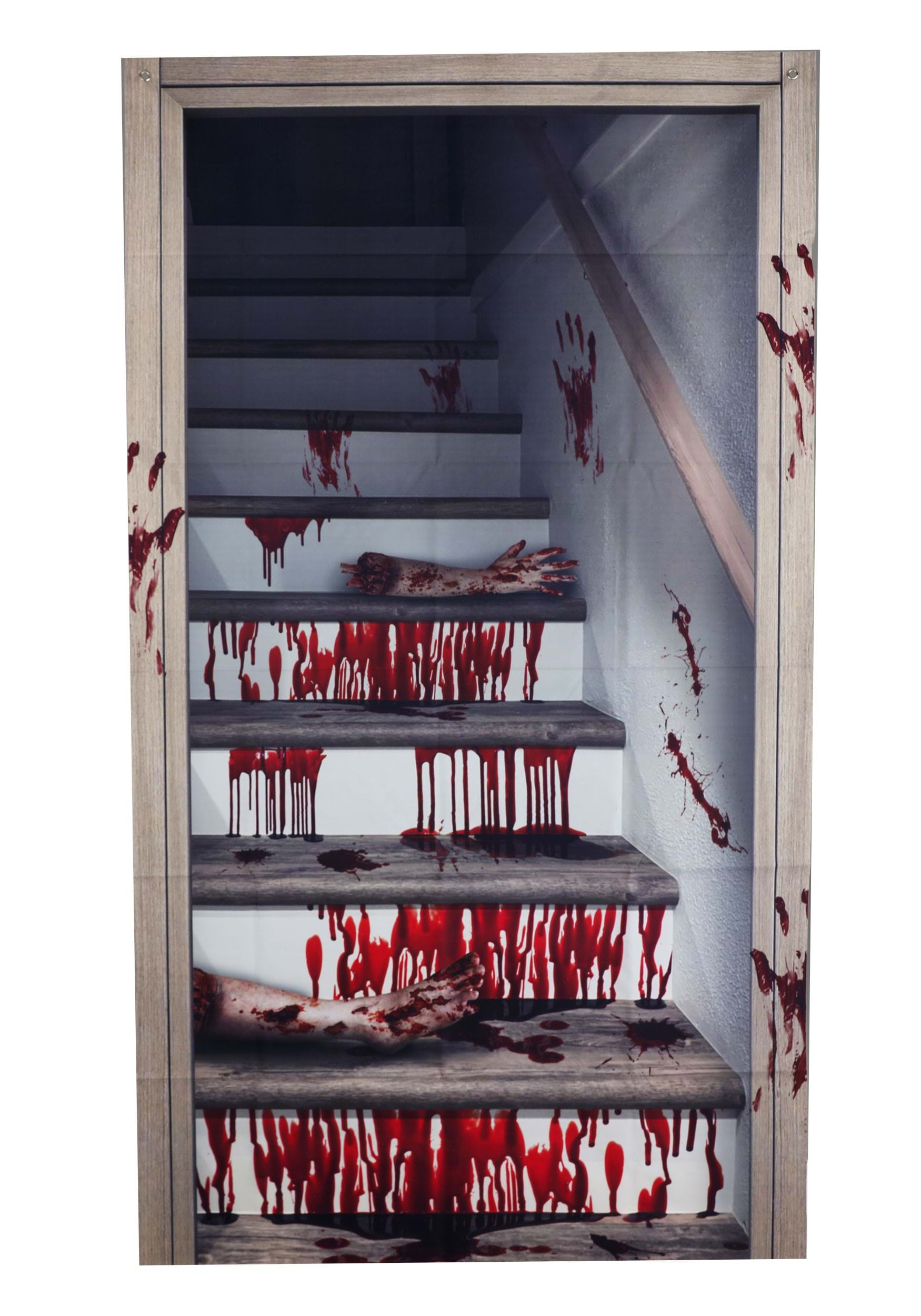 71 Bloody Horror Stairwell Curtain Prop | Door Decorations