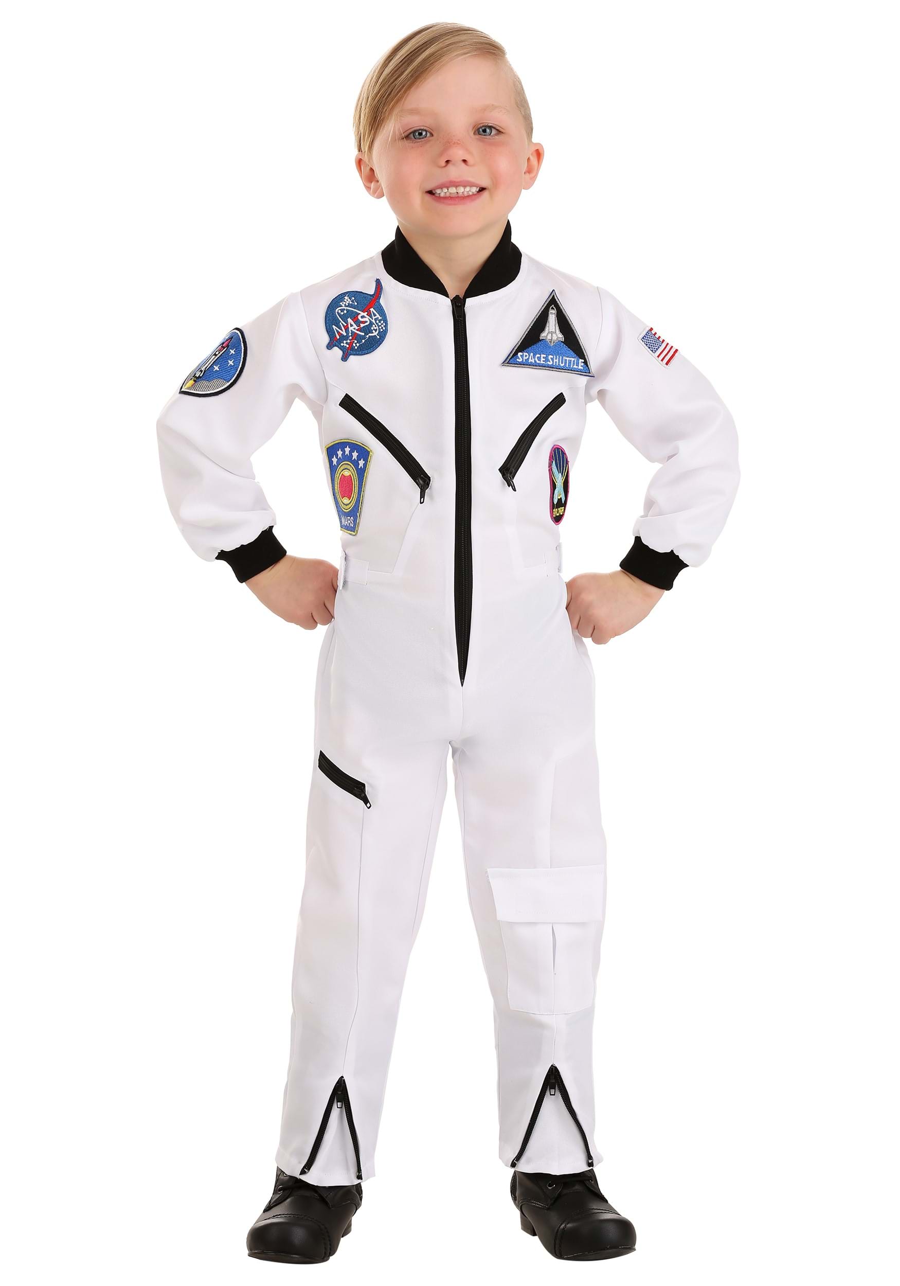 White Astronaut Jumpsuit Toddler Costume | Kid