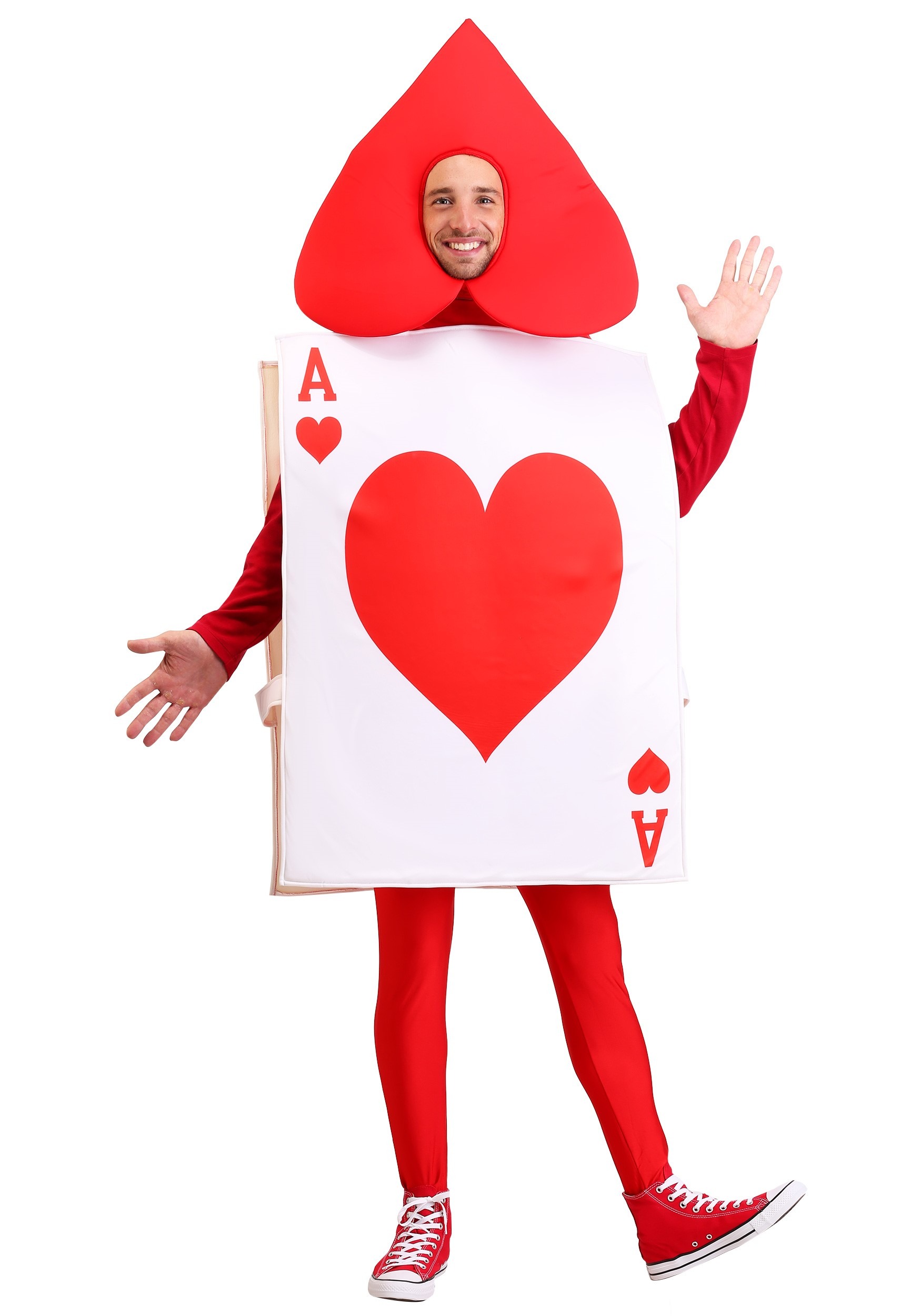 Ace of Hearts Costume for Adults| Playing Card Costume