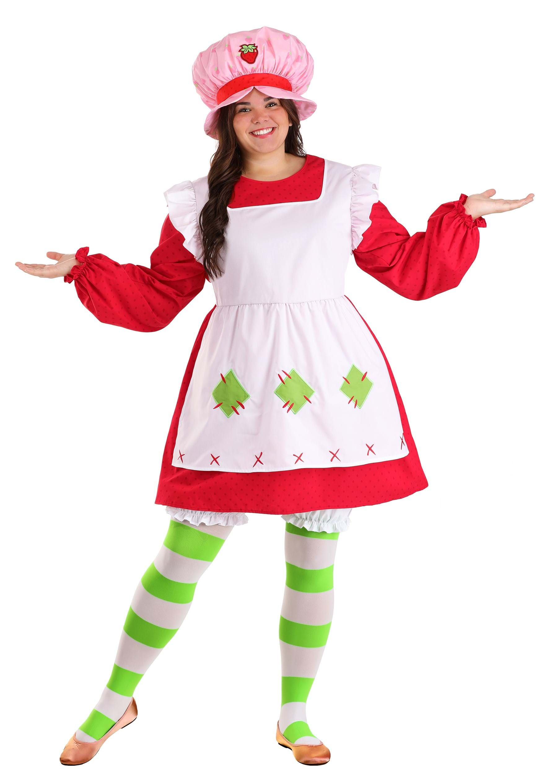 Adult Plus Size Classic Strawberry Shortcake Costume | Strawberry Shortcake Costumes