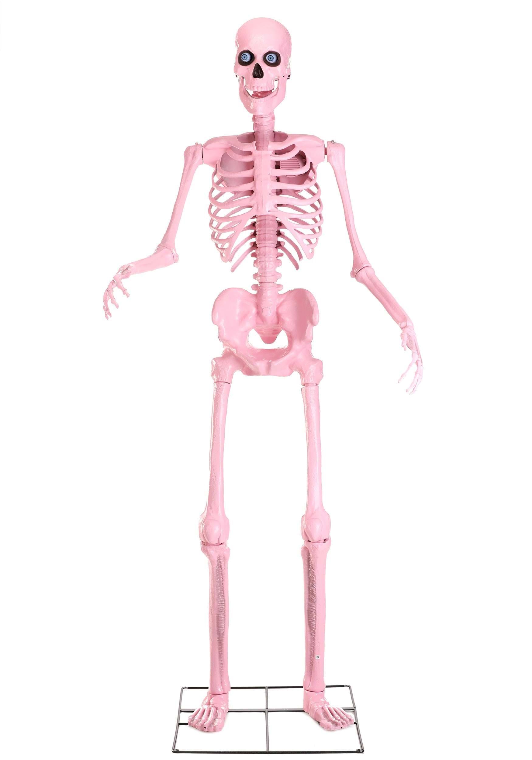 8FT Ms. Vanderbones Pink Skeleton Prop | Skeleton Decorations