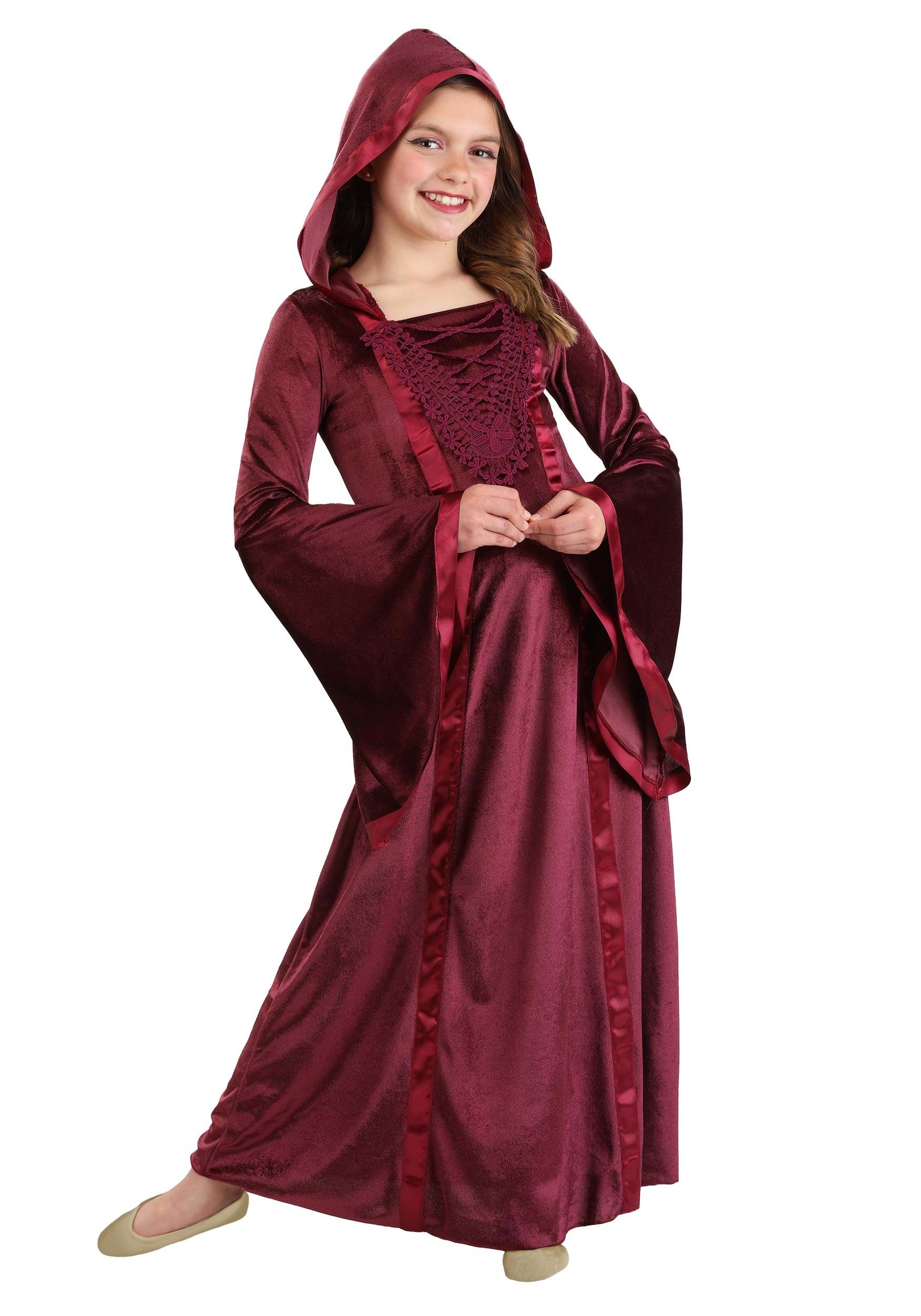Hooded Renaissance Maiden Girl